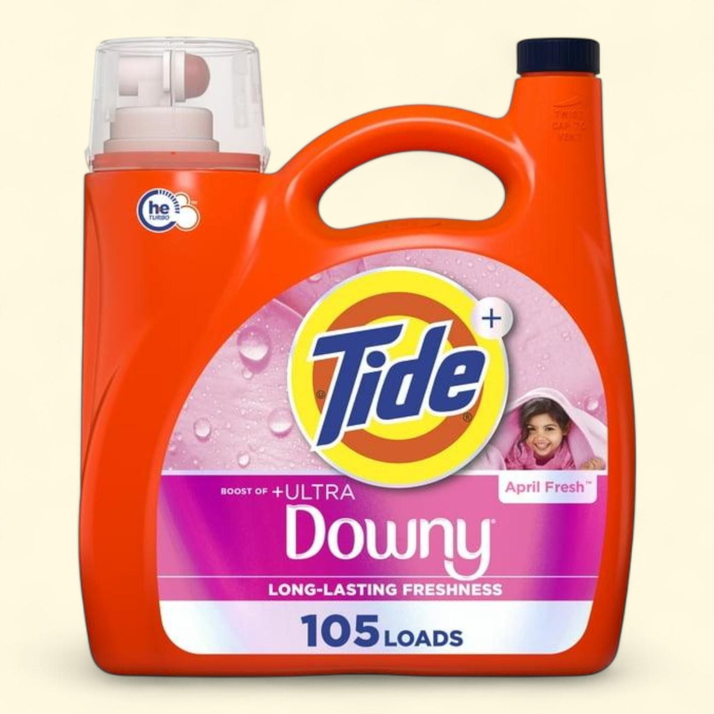 Tide Plus a Boost of Ultra Downy Liquid Laundry Detergent, 148 fl oz