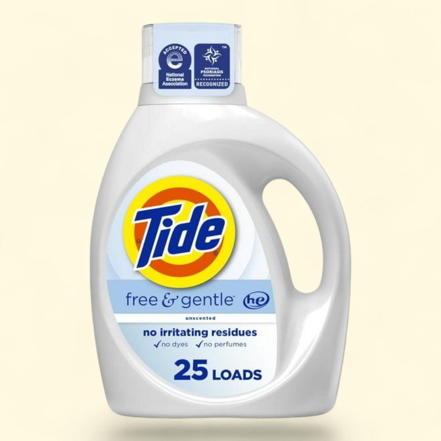 Tide Free & Gentle Laundry Detergent Liquid, 34 fl oz