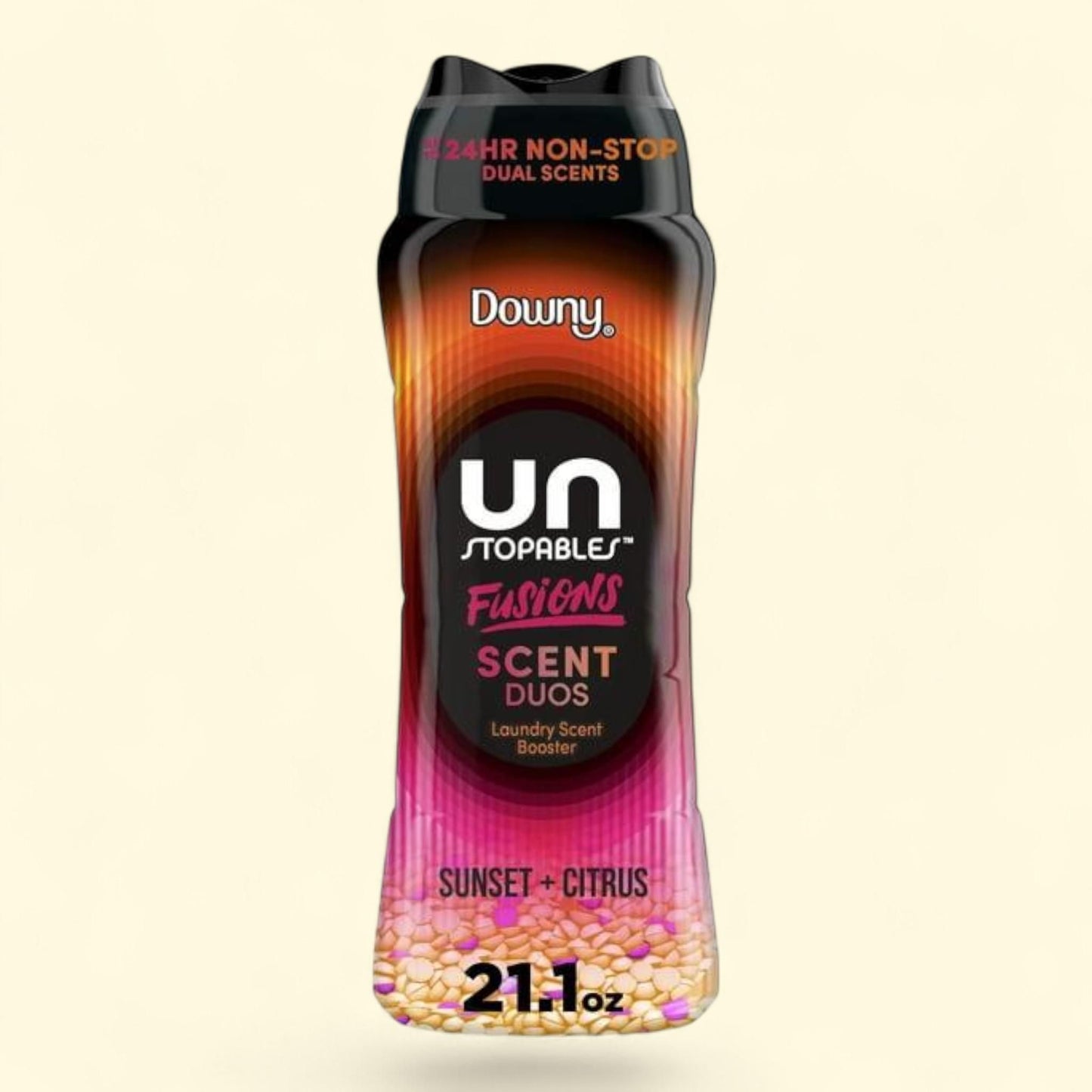 Downy Unstopables Fusions Laundry Beads, Sunset and Citrus Scent, 21.1 oz