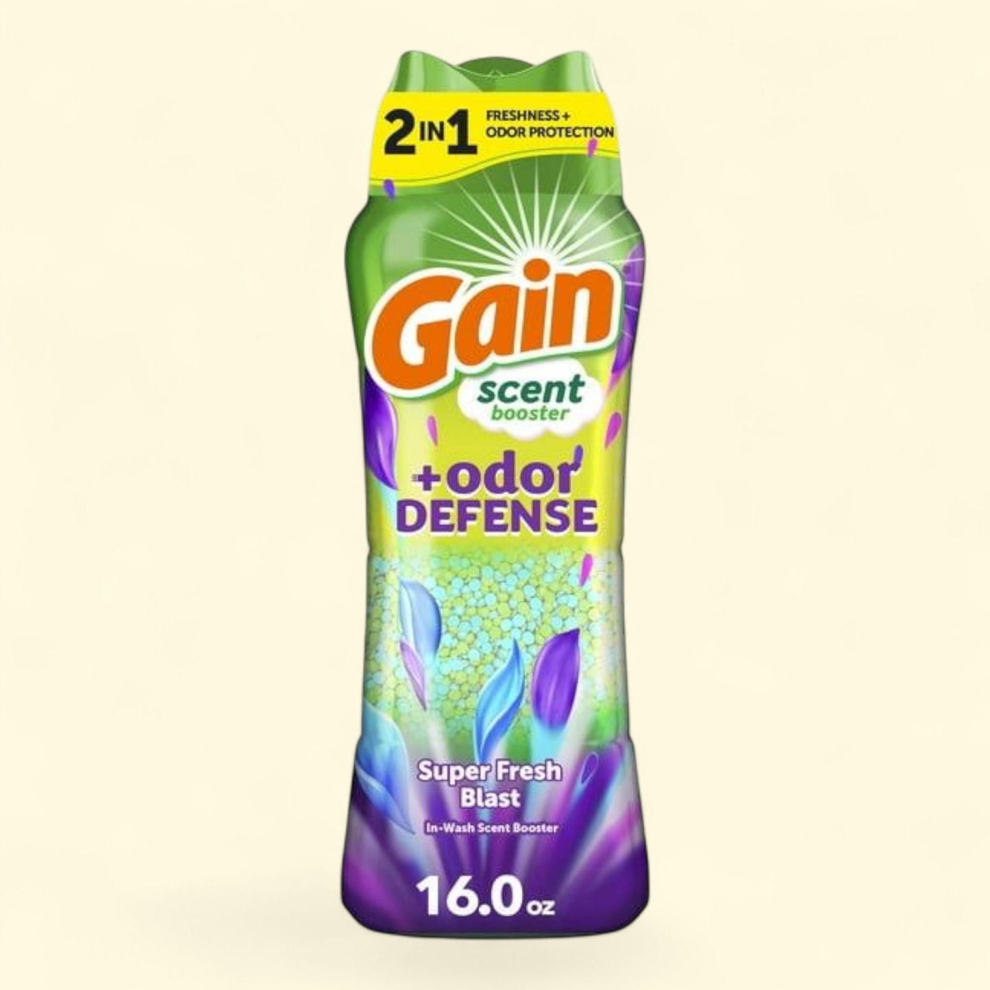 Gain Odor Defense 2-in-1 In-Wash Laundry Scent Booster Beads, 16 oz
