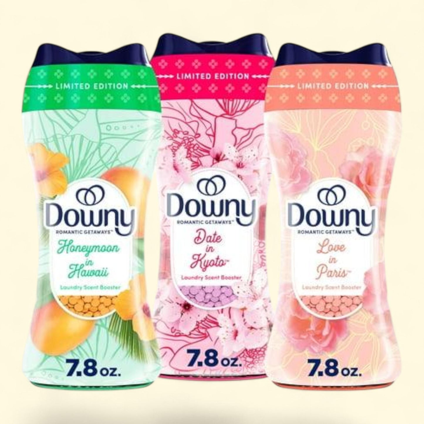 Downy Laundry Scent Booster Beads, Getaways Collection, 3 Limited S... — authentic US product shipped worldwide by Treatspree