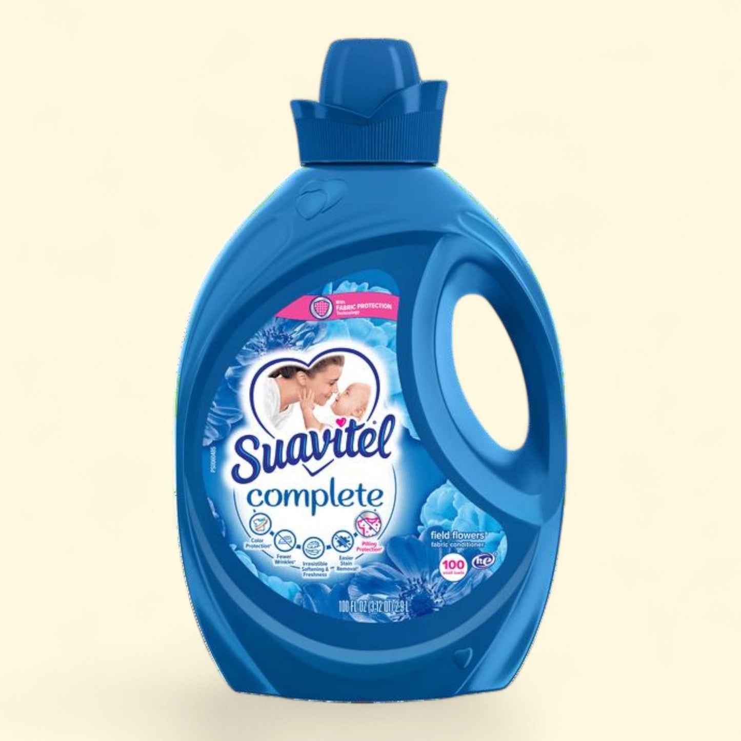 Suavitel Complete Liquid Fabric Softener and Conditioner, Field Flowers, 100 oz