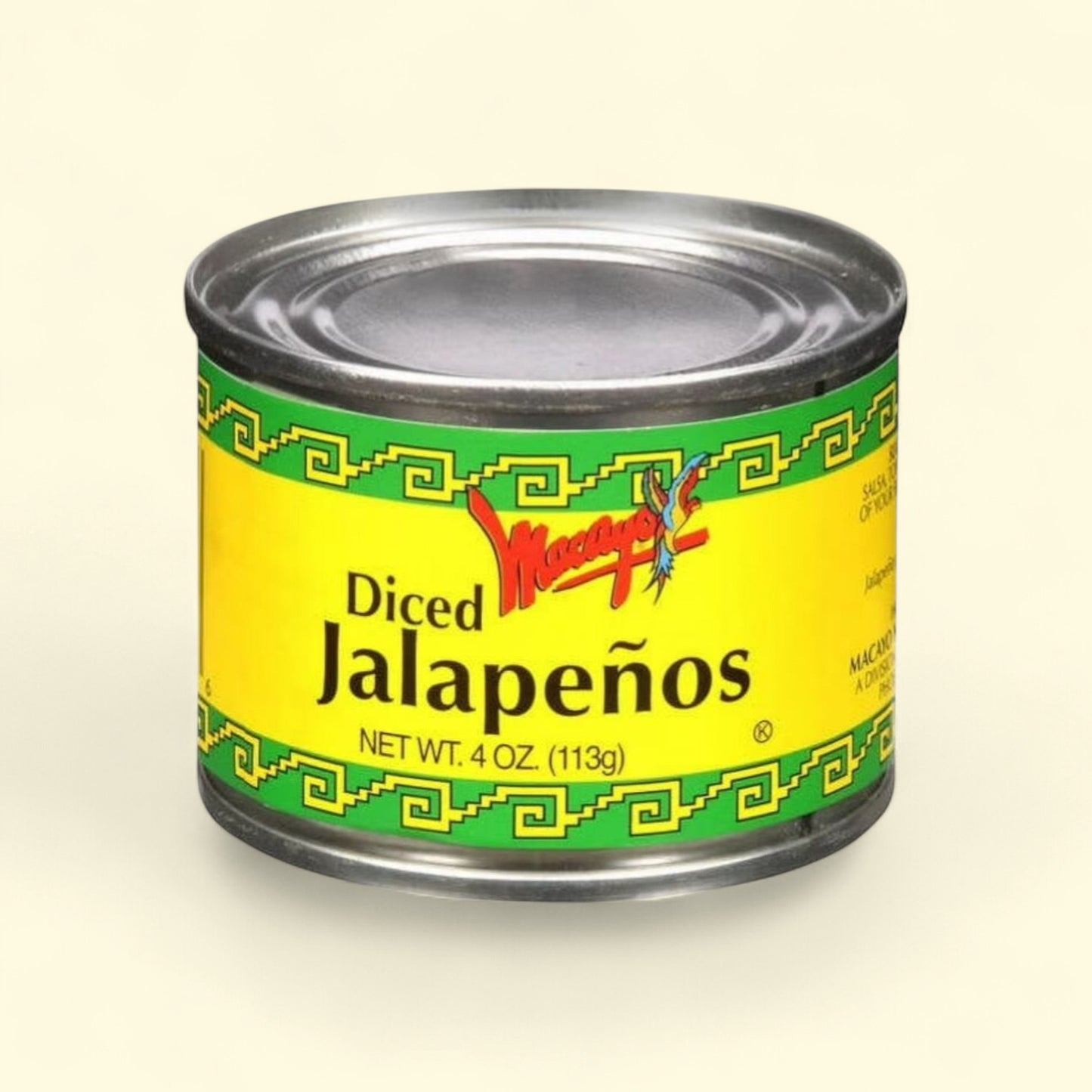 Macayo's Diced Green Jalapenos Can, 4oz — authentic US product shipped worldwide by Treatspree