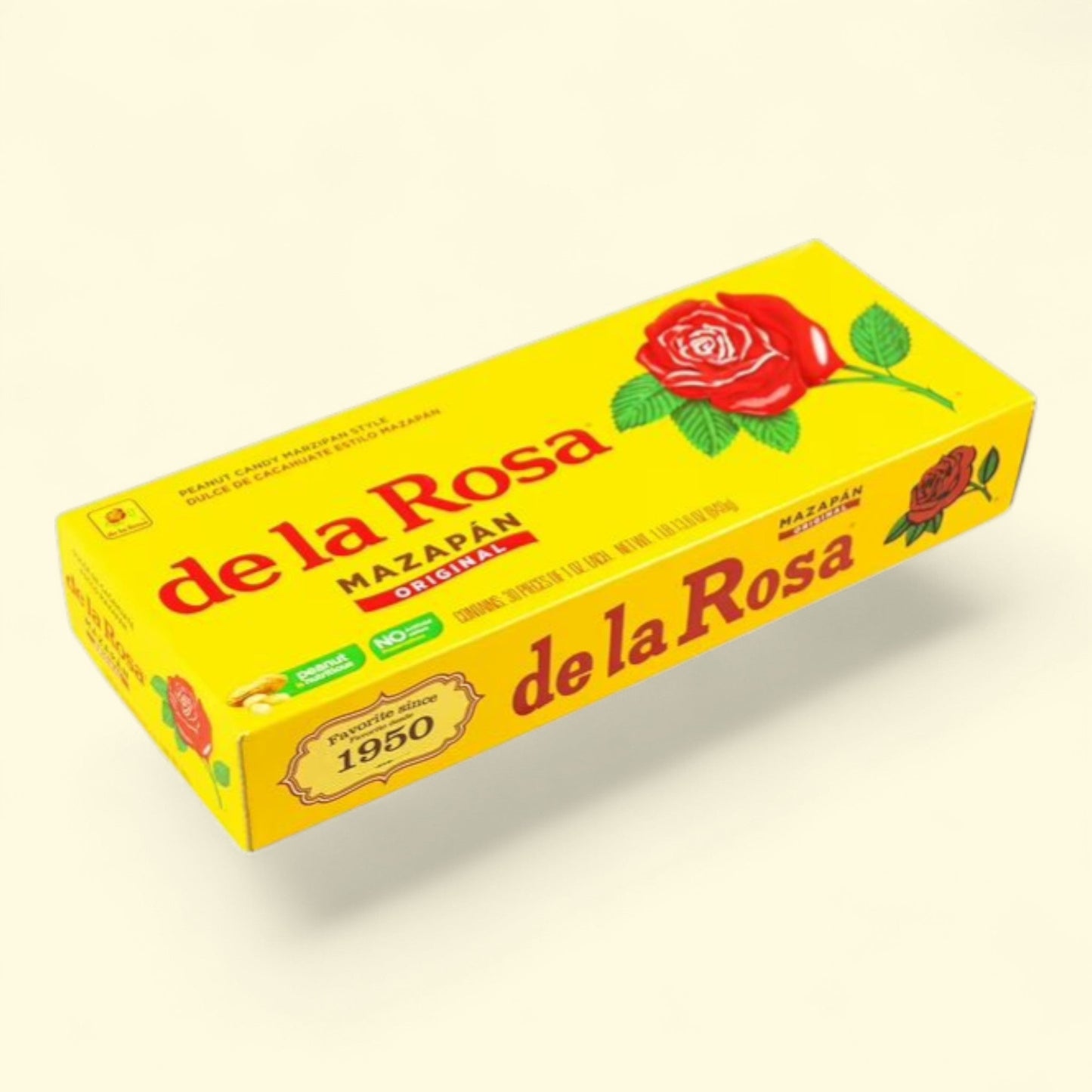 De La Rosa Mazapan Style Mexican Peanut Candy, 30 Count
