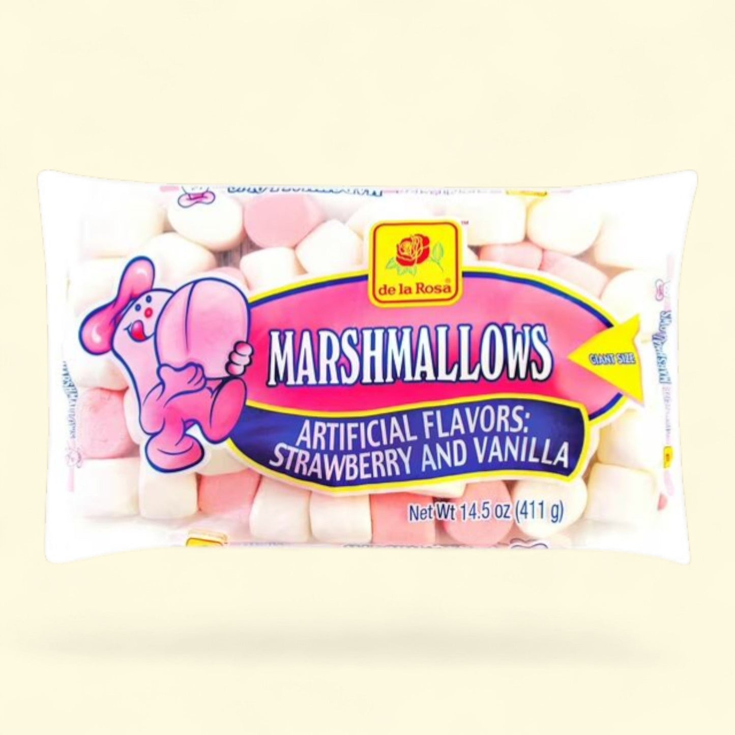 De La Rosa Giant Marshmallows, 14.5 oz Bag — authentic US product shipped worldwide by Treatspree