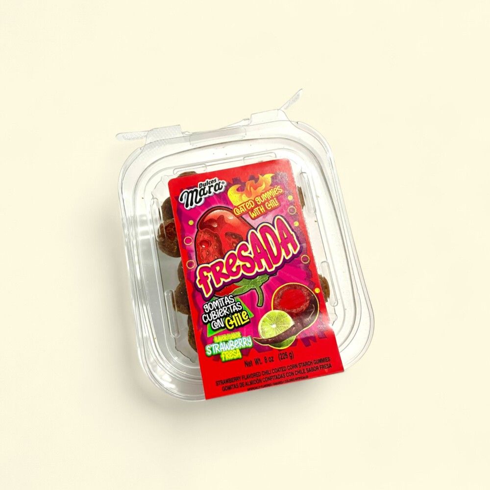 Dulces Mara Fresada Strawberry Gummies 8oz — authentic US product shipped worldwide by Treatspree