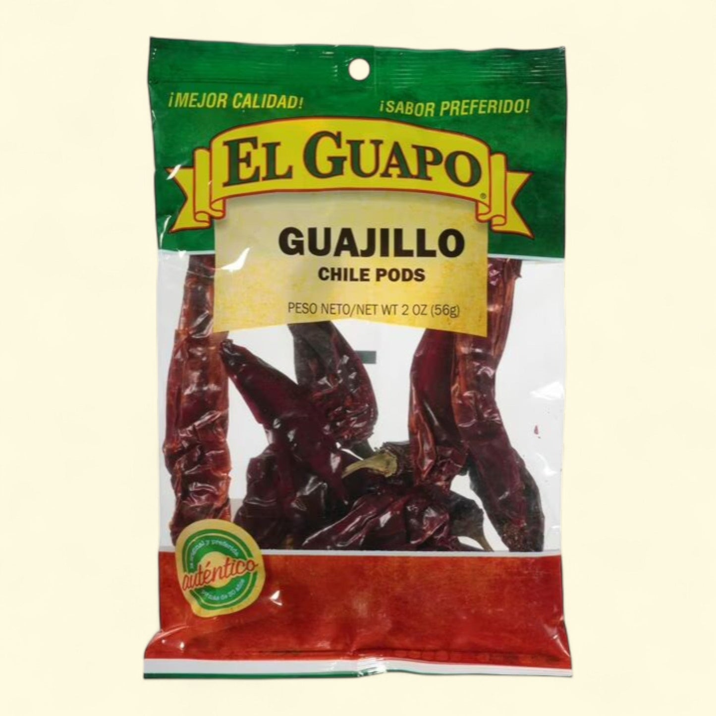 El Guapo Whole Guajillo Chili Pods, 2 oz