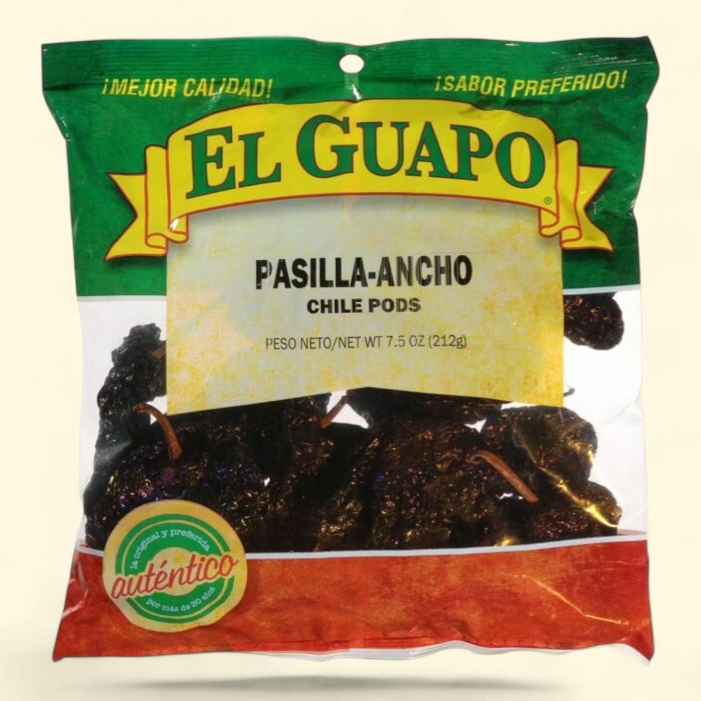 El Guapo Whole Pasilla Ancho Chile, 7.5 oz