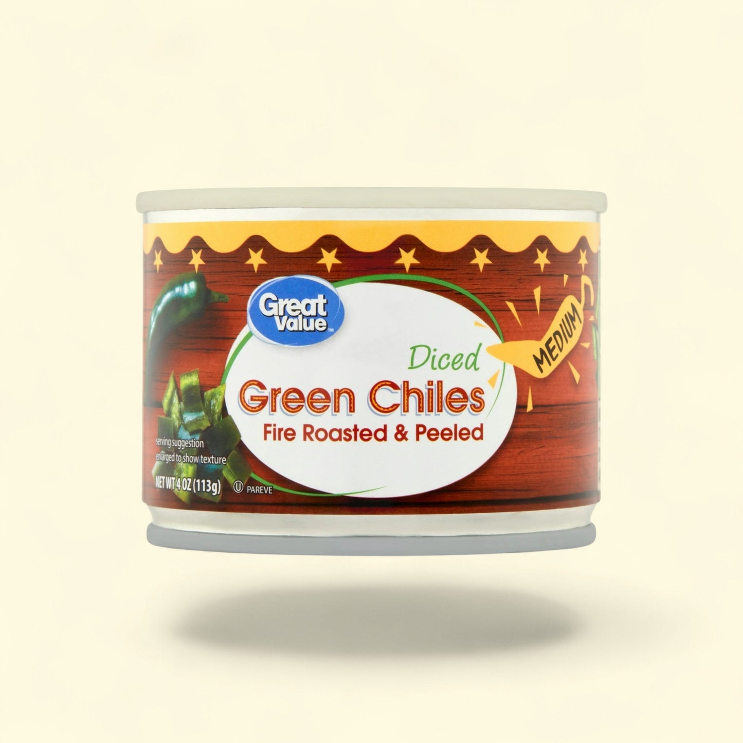 Great Value Medium Diced Green Chiles, 4 oz — authentic US product shipped worldwide by Treatspree