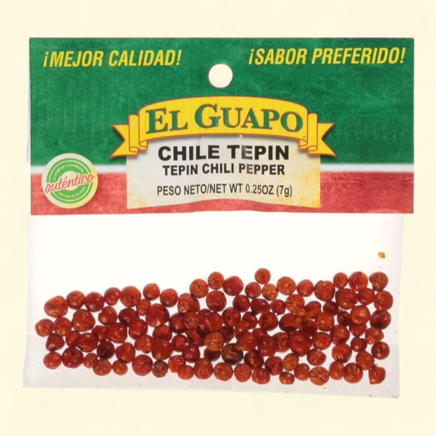 El Guapo Tepin Chili Peppers, 0.25 oz — authentic US product shipped worldwide by Treatspree