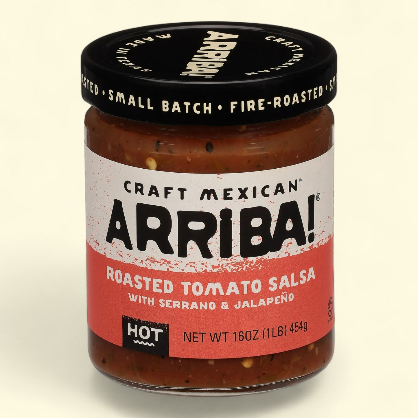 Arriba! Craft Mexican Hot Roasted Tomato Salsa, 16 oz