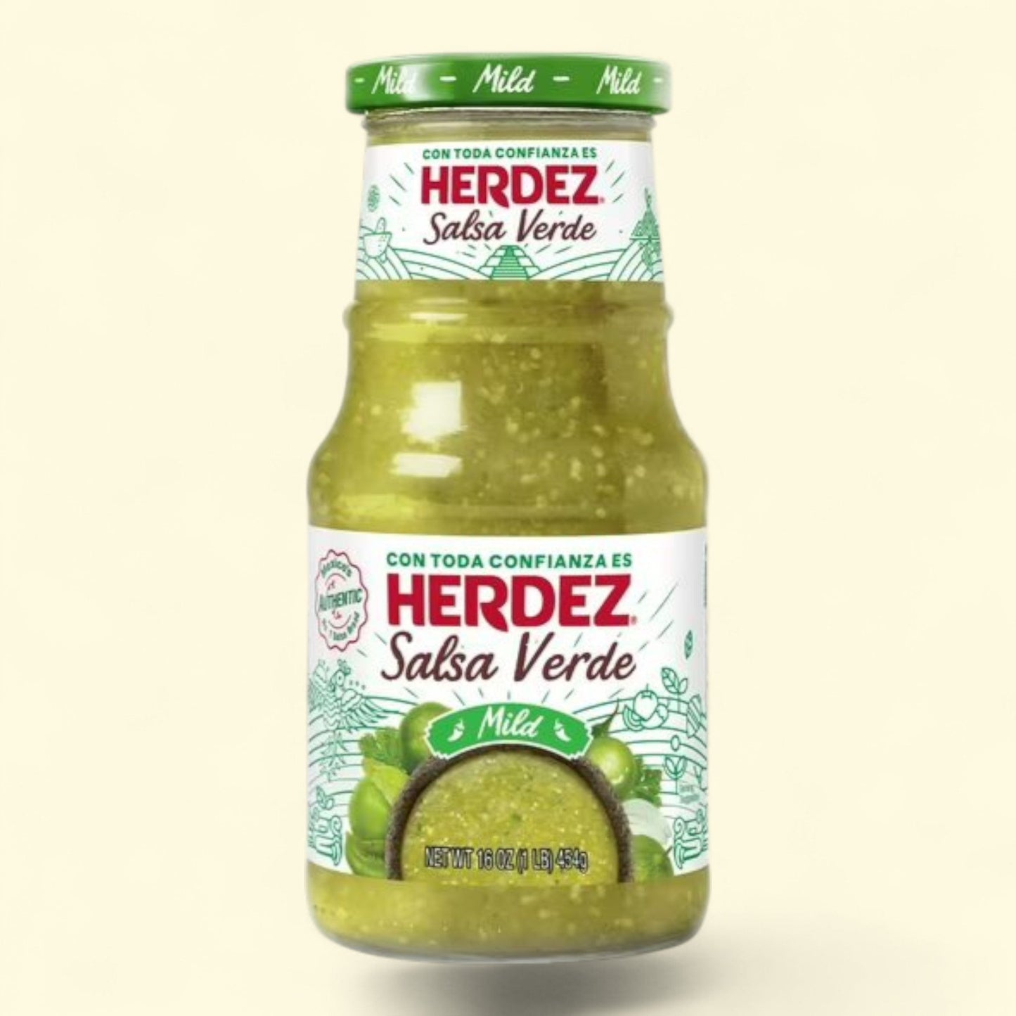 HERDEZ Salsa Verde Mild, 16 oz Jar