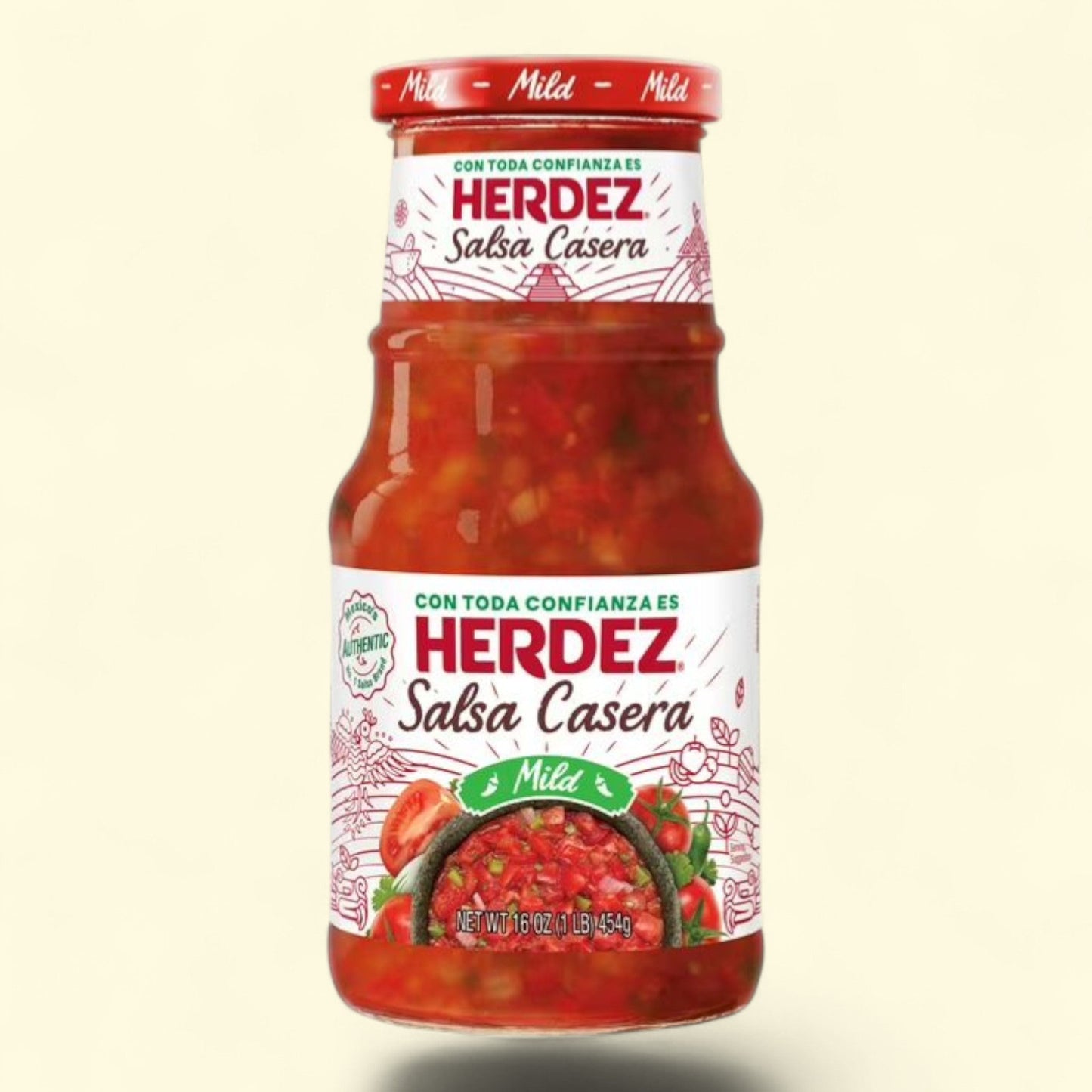 HERDEZ Salsa Casera Mild, 16 oz Jar