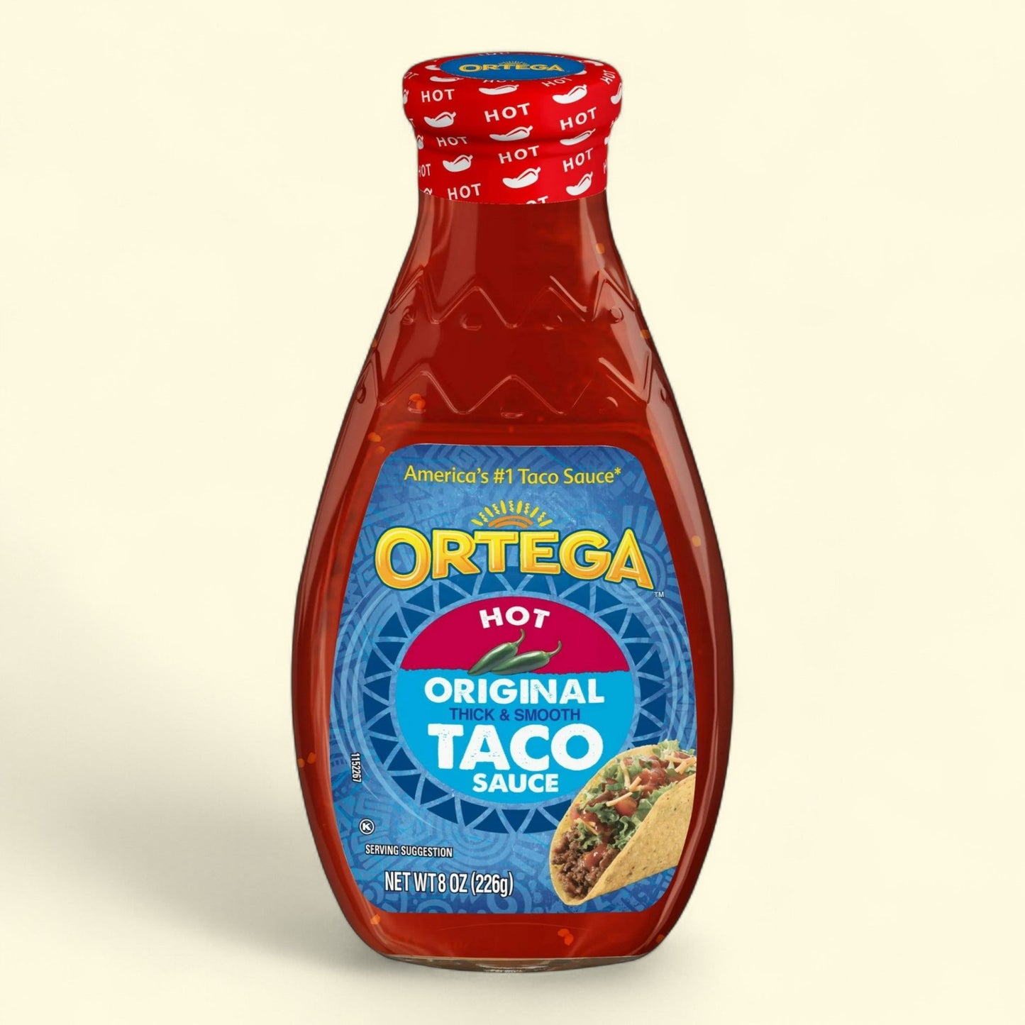 Ortega Original Hot Taco and Enchilada Chili Sauce, 8 oz
