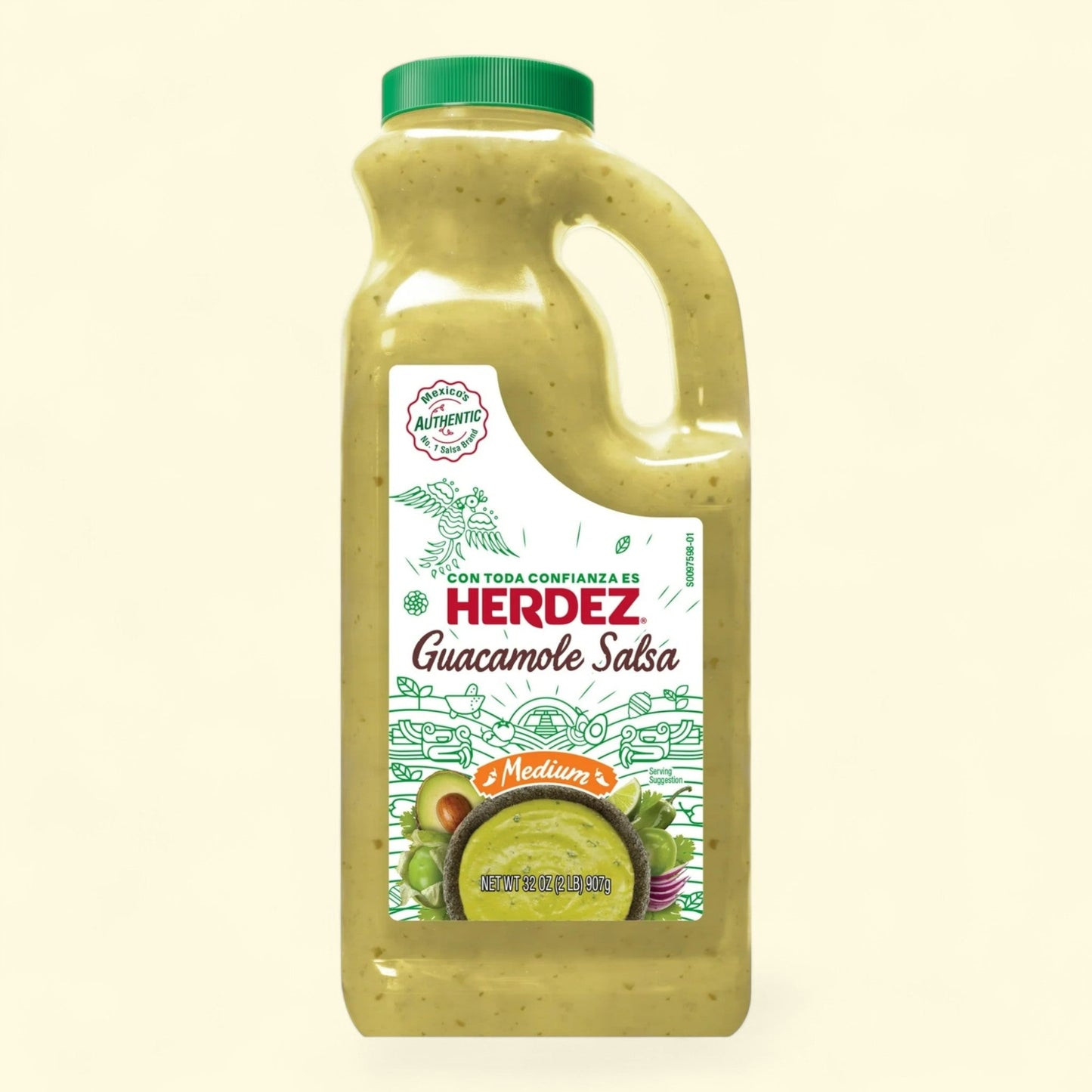 HERDEZ Guacamole Salsa Medium, 32 oz