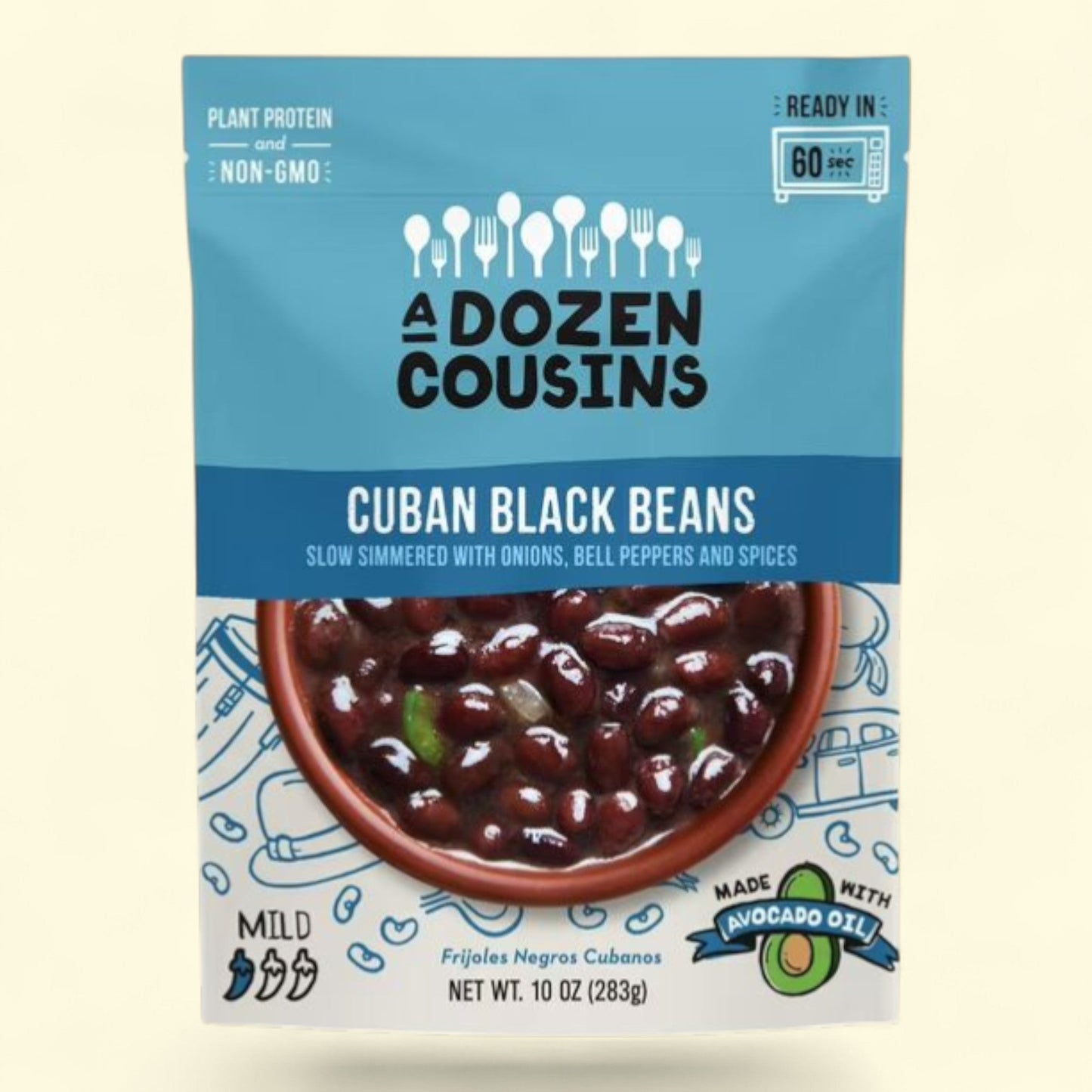 A Dozen Cousins Cuban Black Beans, 10 oz