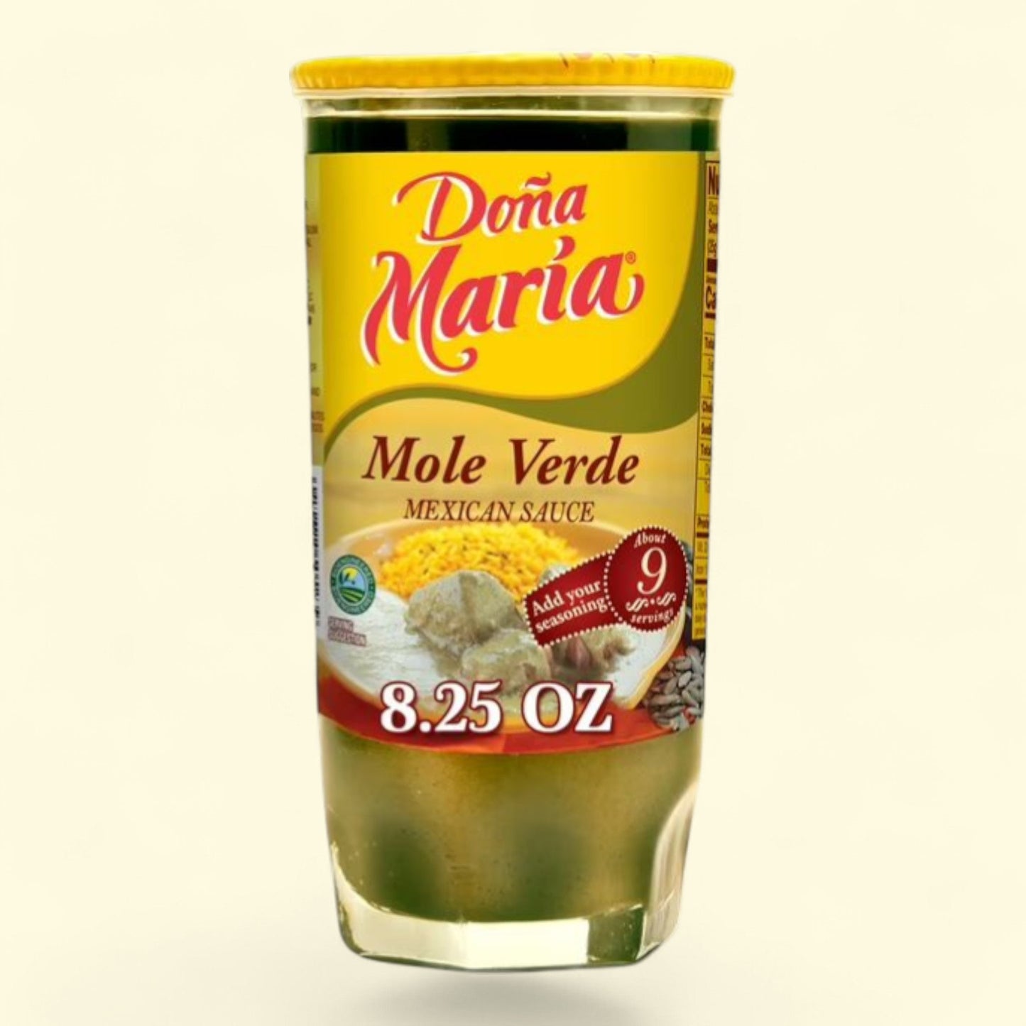 Dona Maria Verde Mole Cooking Sauce, 8.25 oz Jar