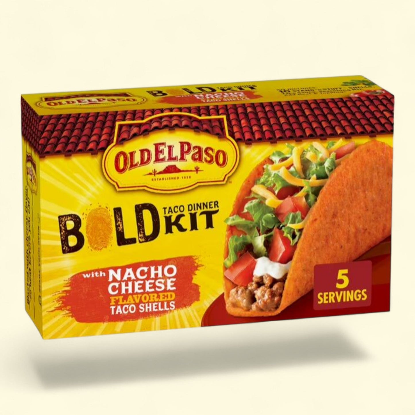 Old El Paso Stand 'N Stuff Nacho Cheese Taco Dinner Kit, 9.5 oz. — authentic US product shipped worldwide by Treatspree