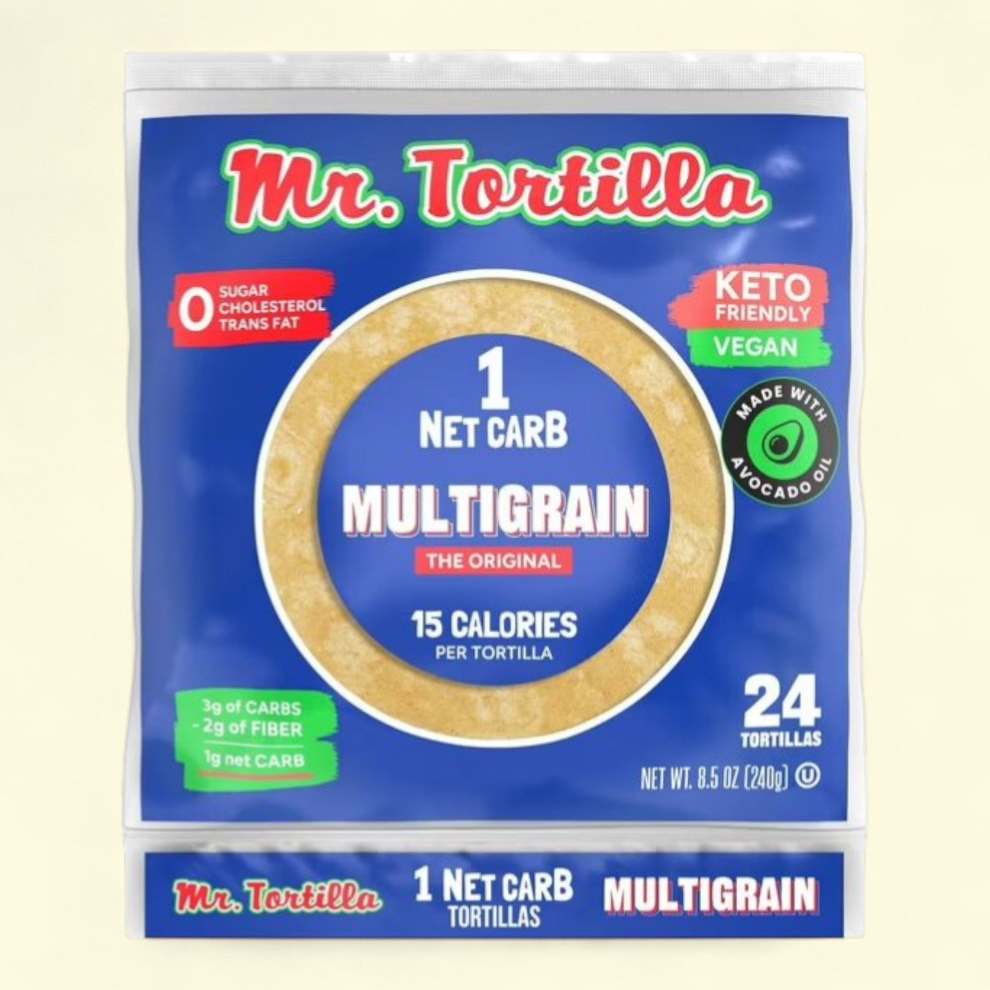 Mr. Tortilla Street Taco Tortilla, Multigrain 24 count