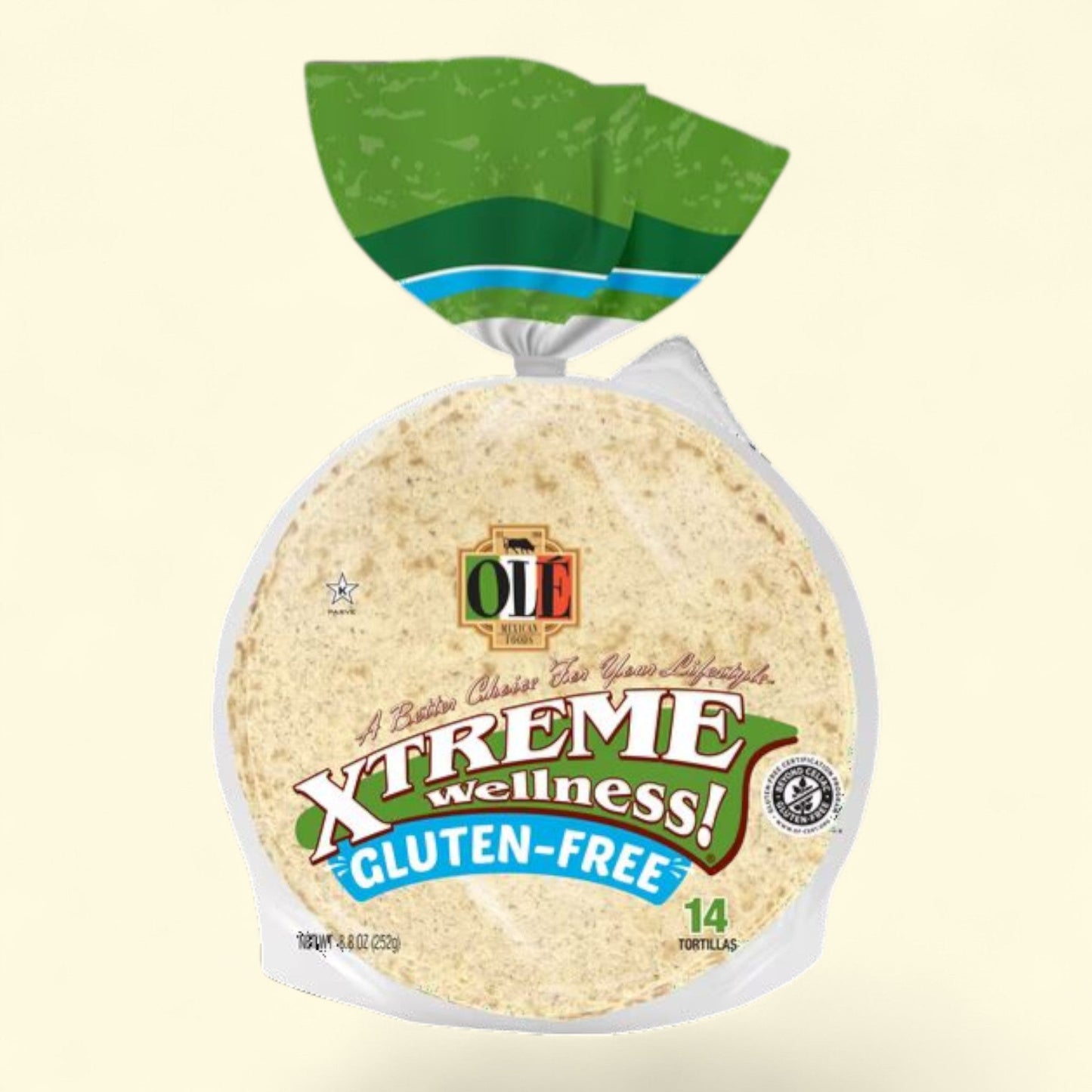 Olé Mexican Foods Xtreme Wellness Street Taco Flour Tortilla Wraps, 8.8 oz, 14 Count