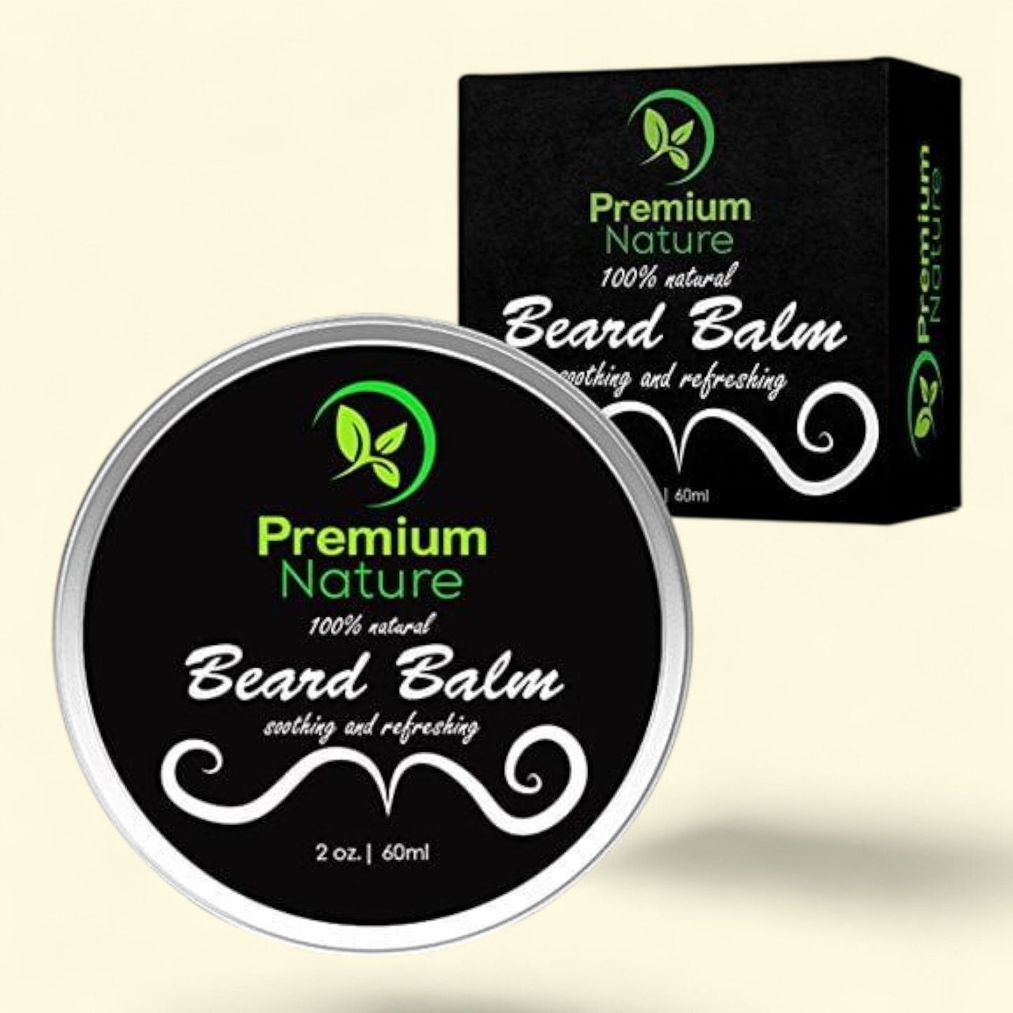 Baume pour barbe Premium Nature - Après-shampoing sans rinçage, 59 ml