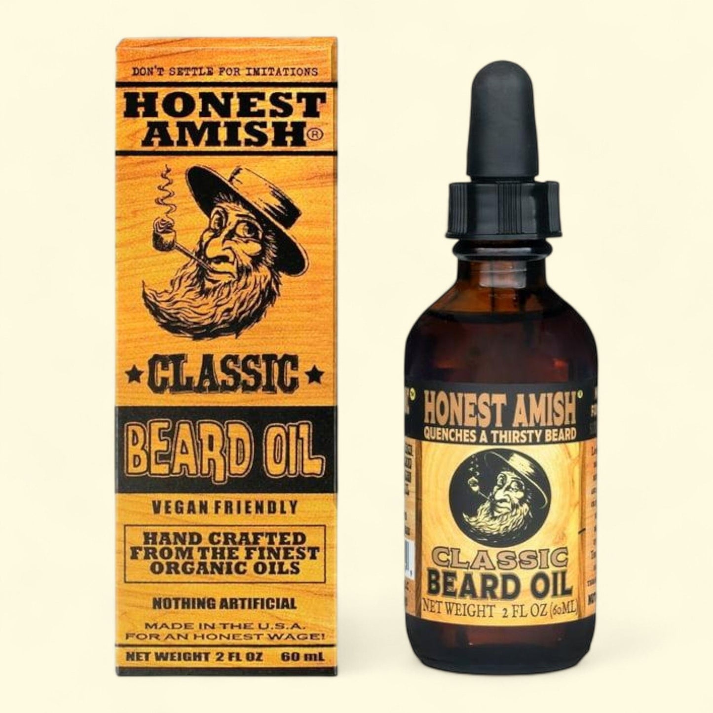 Honest Amish Classic Beard Oil, 2 fl oz