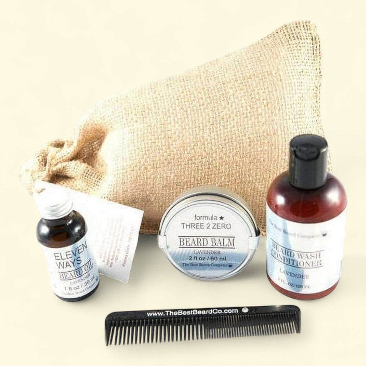 The Best Beard Company Lavender Premium Grooming Traveling Kit, 5 pc