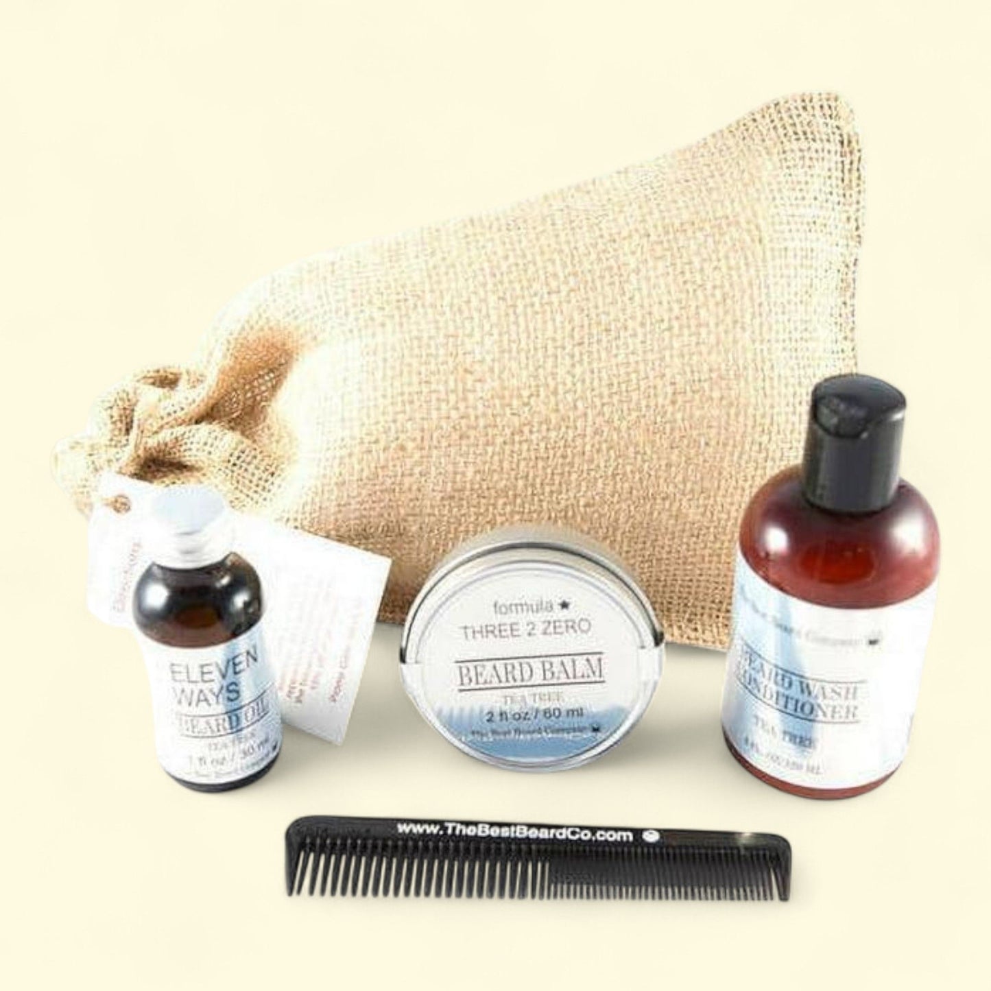 The Best Beard Company Tea Tree Grooming Kit, 5 pc