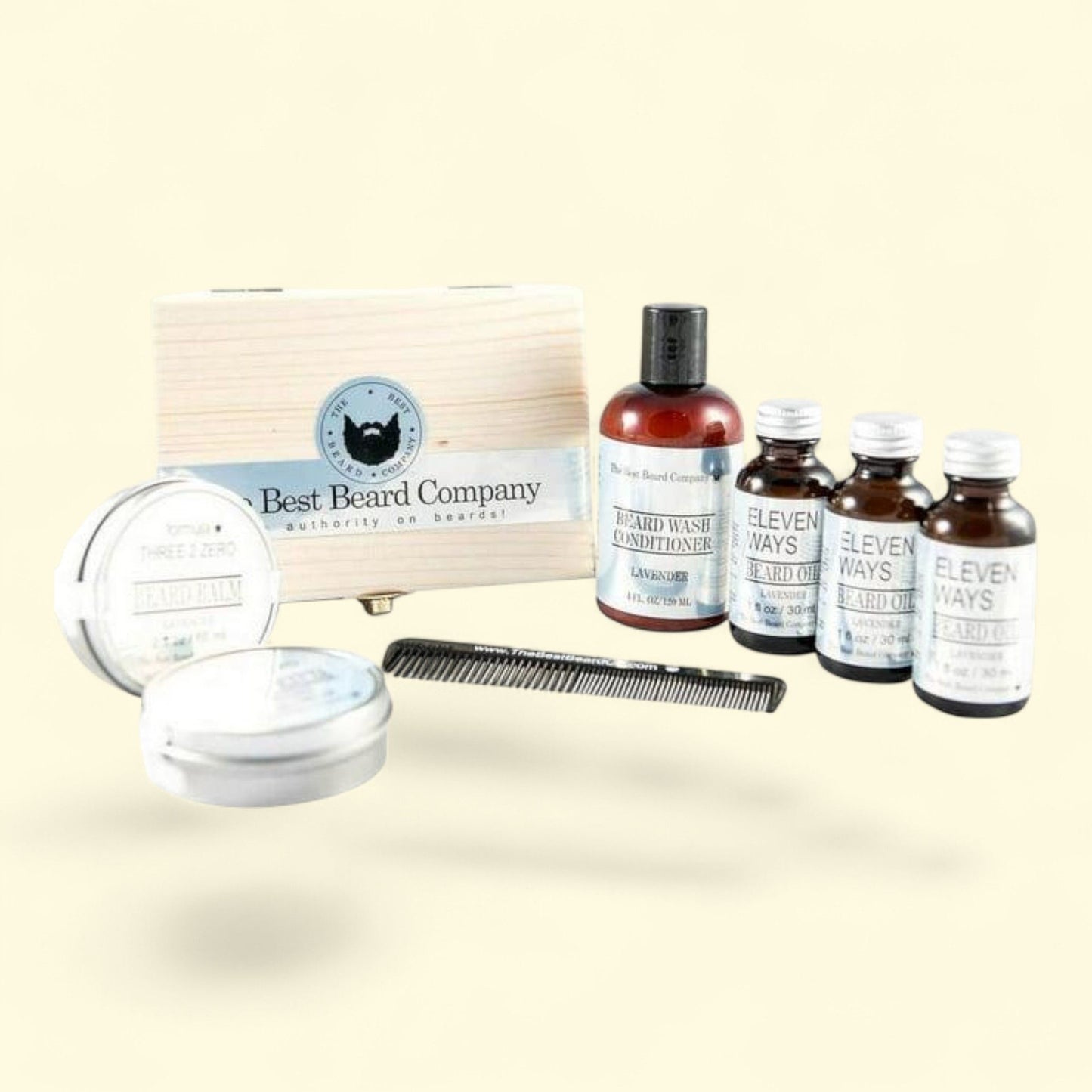 The Best Beard Company Lavender Deluxe Grooming Kit, 9 pc