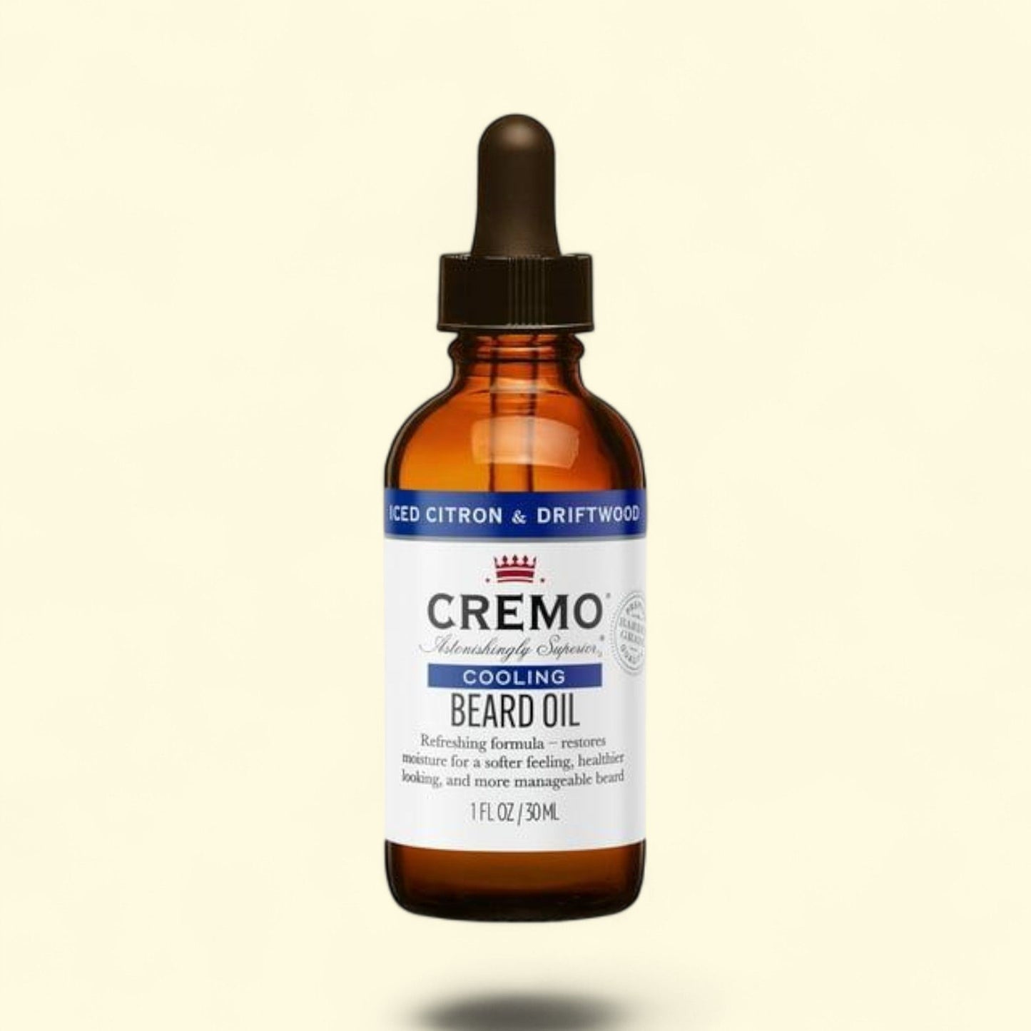 Cremo Beard Oil, Cooling, Unscented, 1 oz — authentic US product shipped worldwide by Treatspree