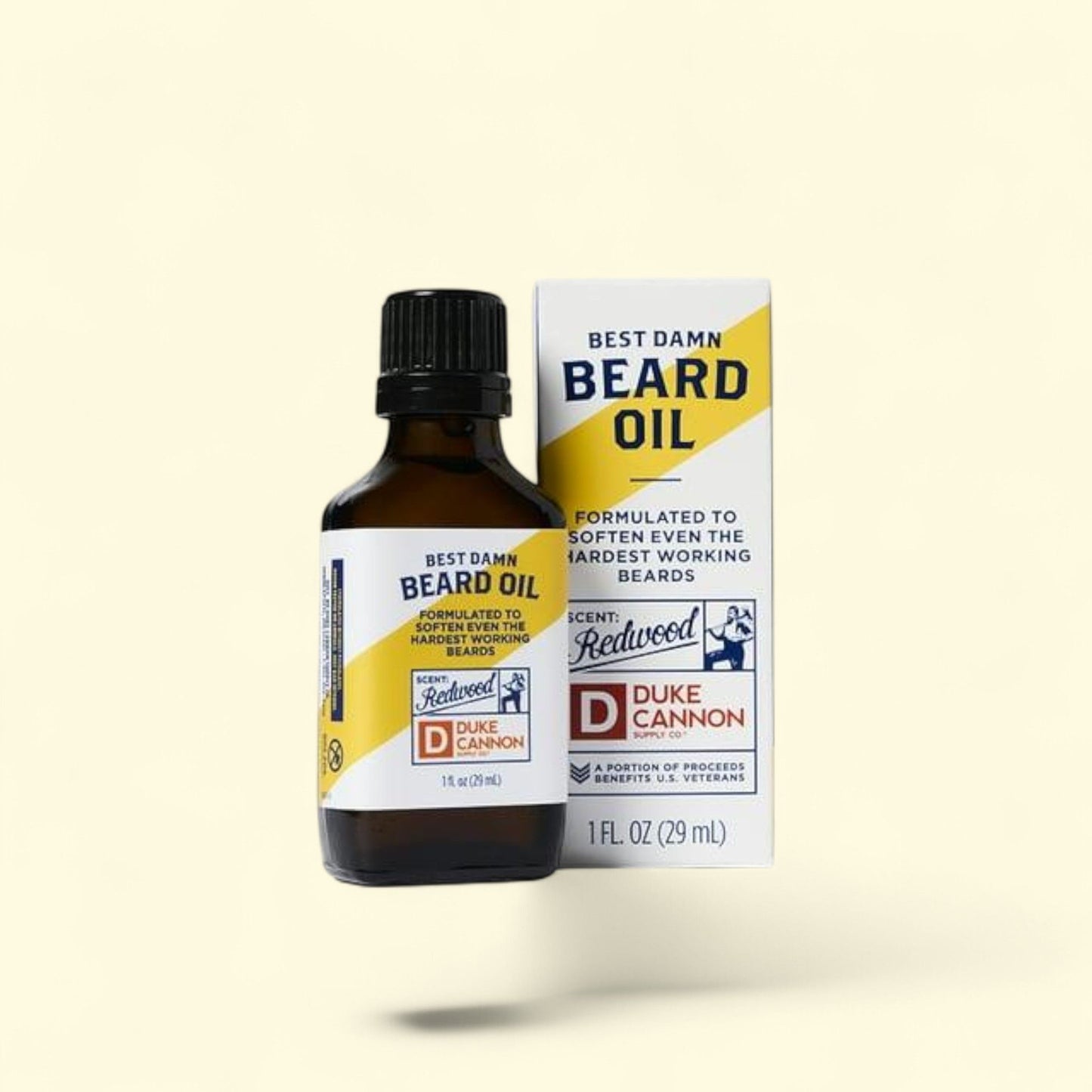Duke Cannon Best Damn Beard Oil, Redwood, 1 oz