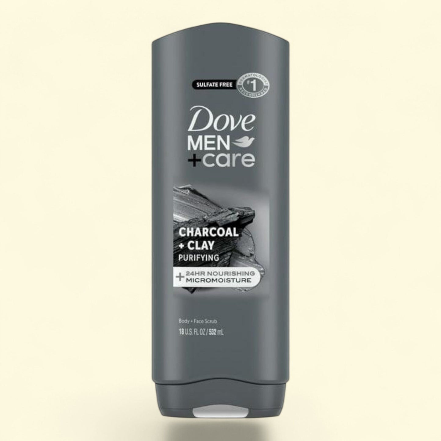 Dove Men+Care Face & Body Wash for Men Charcoal & Clay, 18 oz.