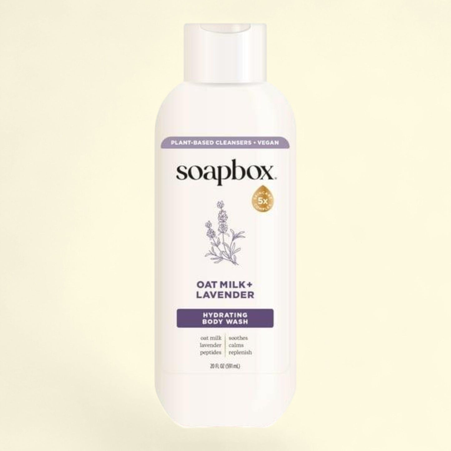 Soapbox Body Wash, Oat Milk and Lavender, 20 oz