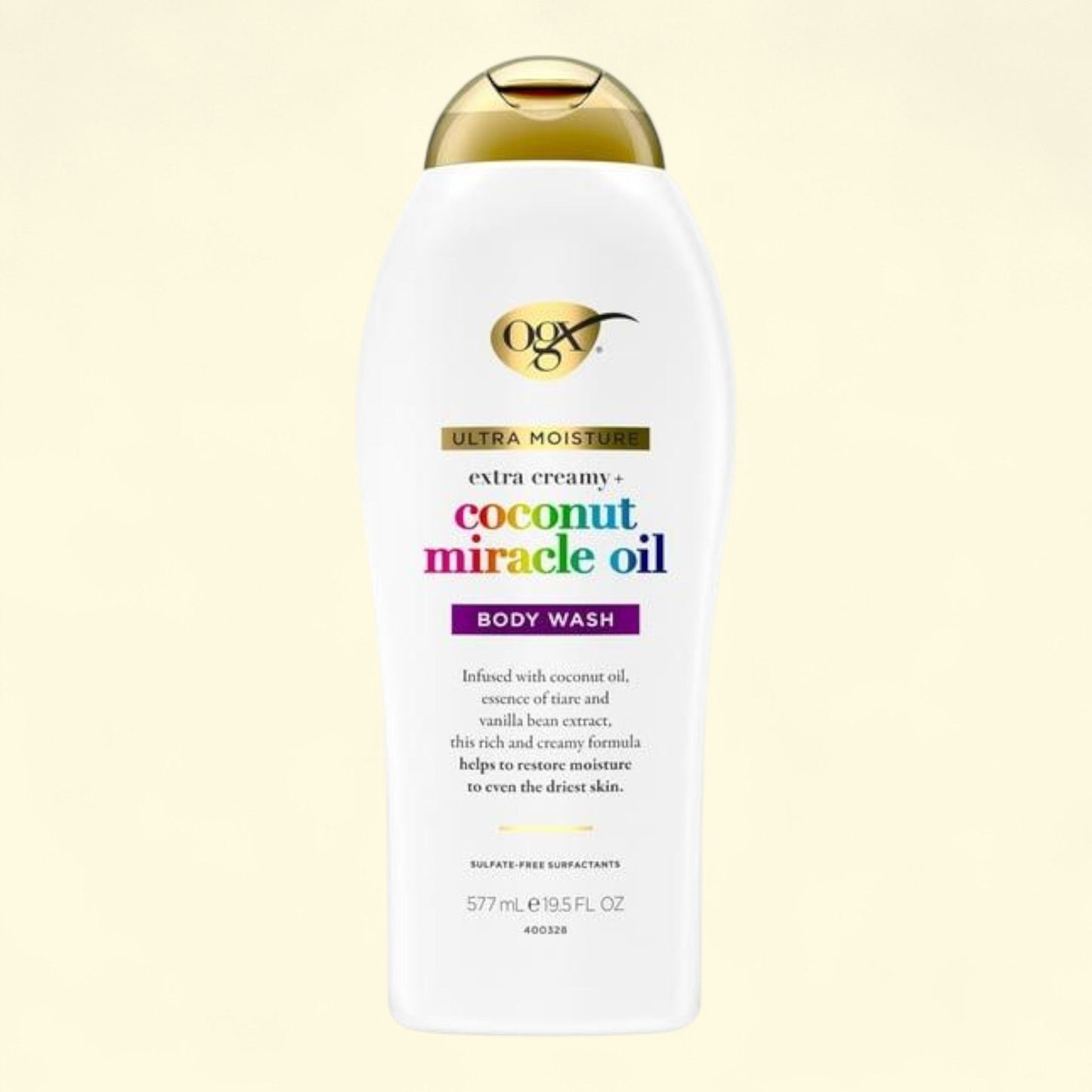 OGX Coconut Miracle Oil Body Wash, 19.5 fl oz — authentic US product shipped worldwide by Treatspree