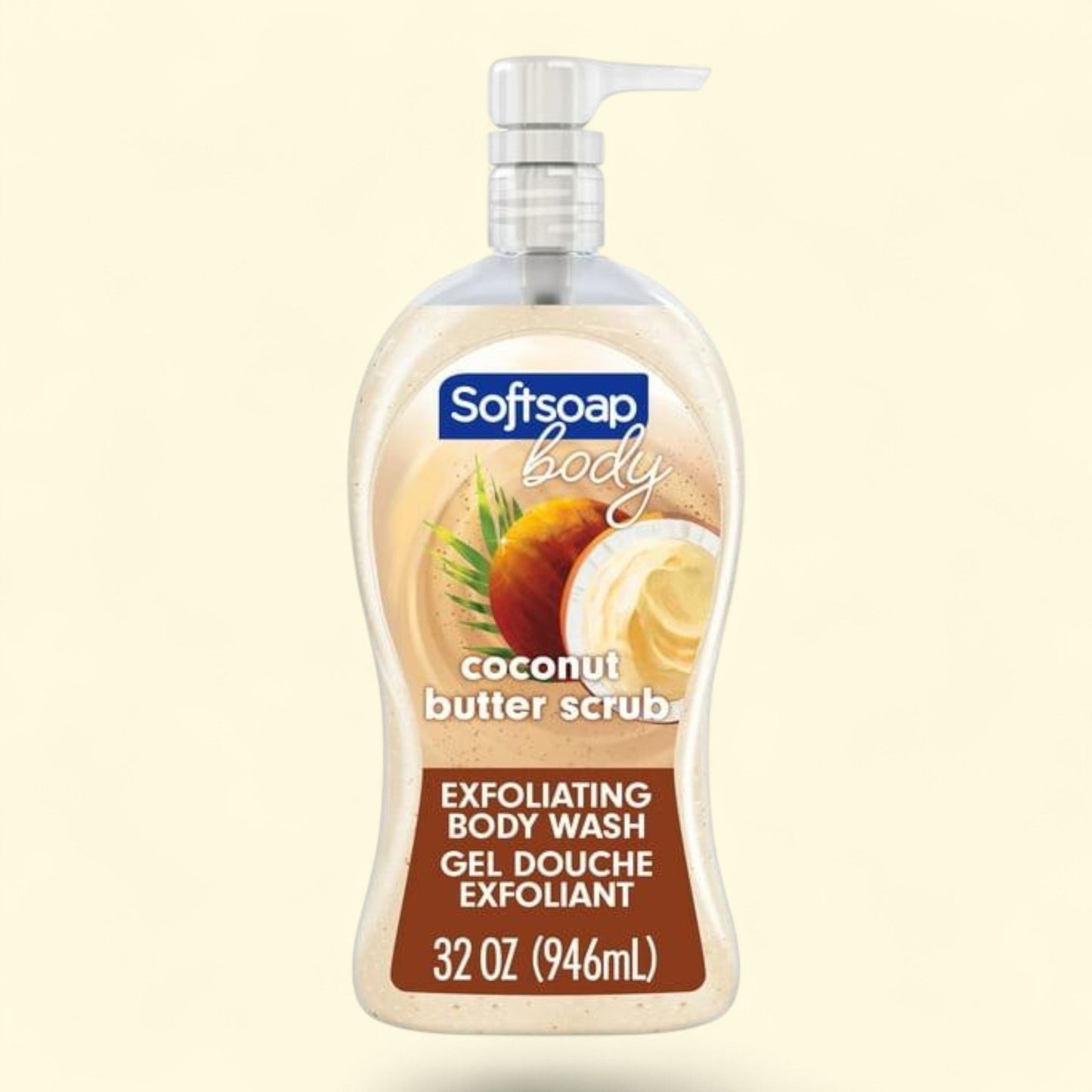 Softsoap Exfoliating Body Wash, Coconut Butter, 32 fl oz