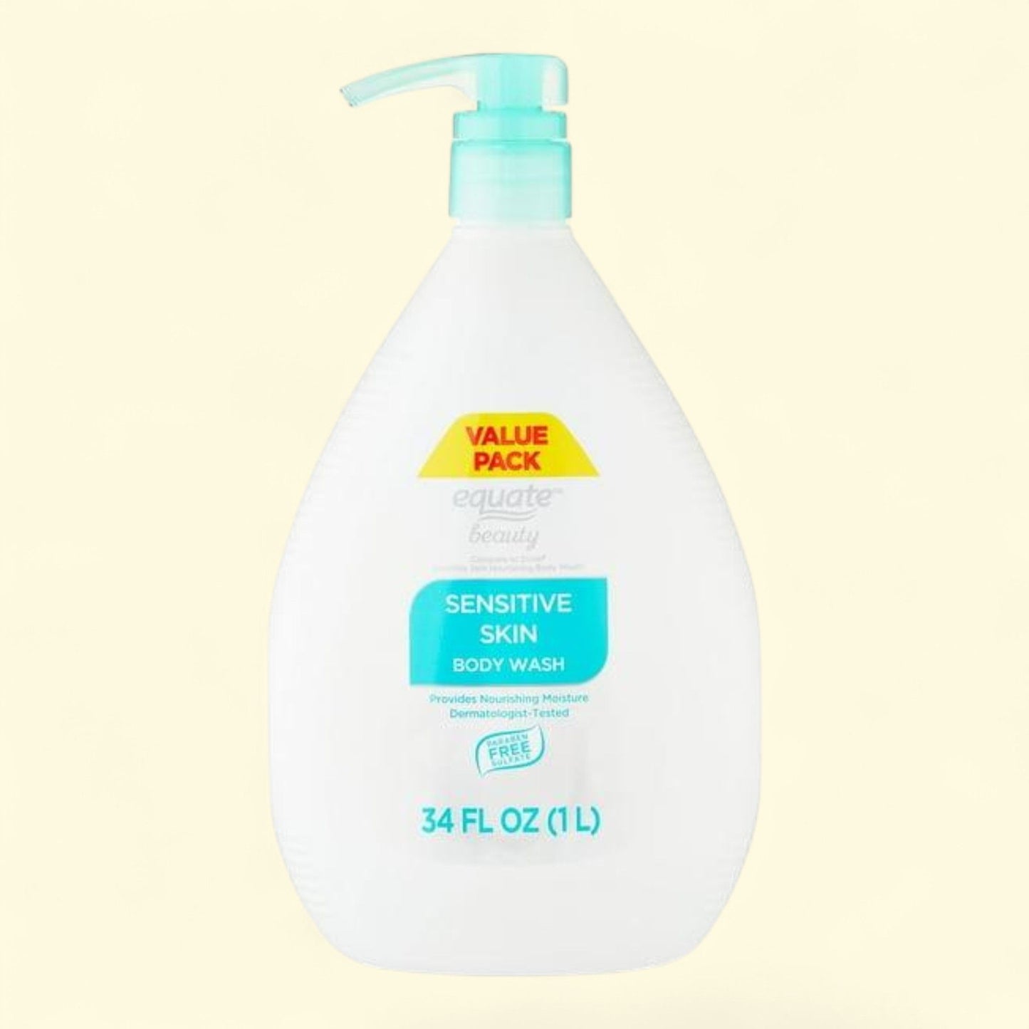 Equate Body Wash, Sensitive Skin, 34 fl oz