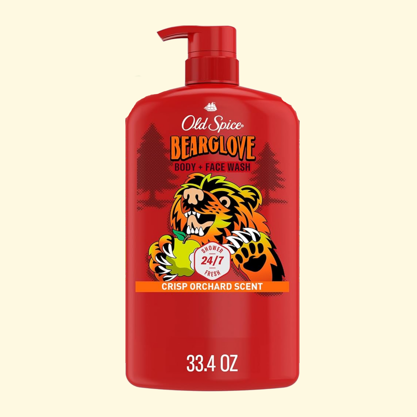 Old Spice Body Wash, Bearglove, 33.4oz