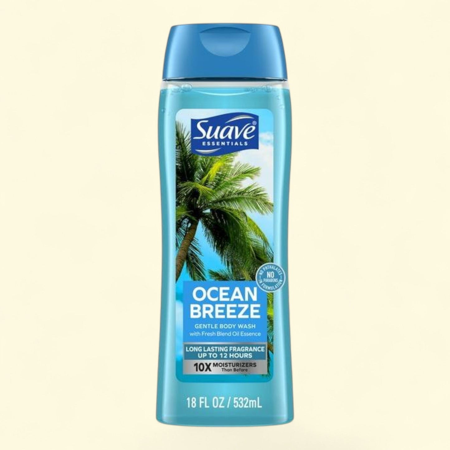 Suave Essentials Body Wash, Ocean Breeze, 18 oz