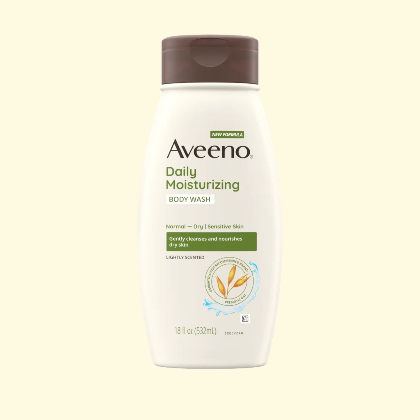 Aveeno Daily Moisturizing Oat Body Wash, 18 fl oz x 2