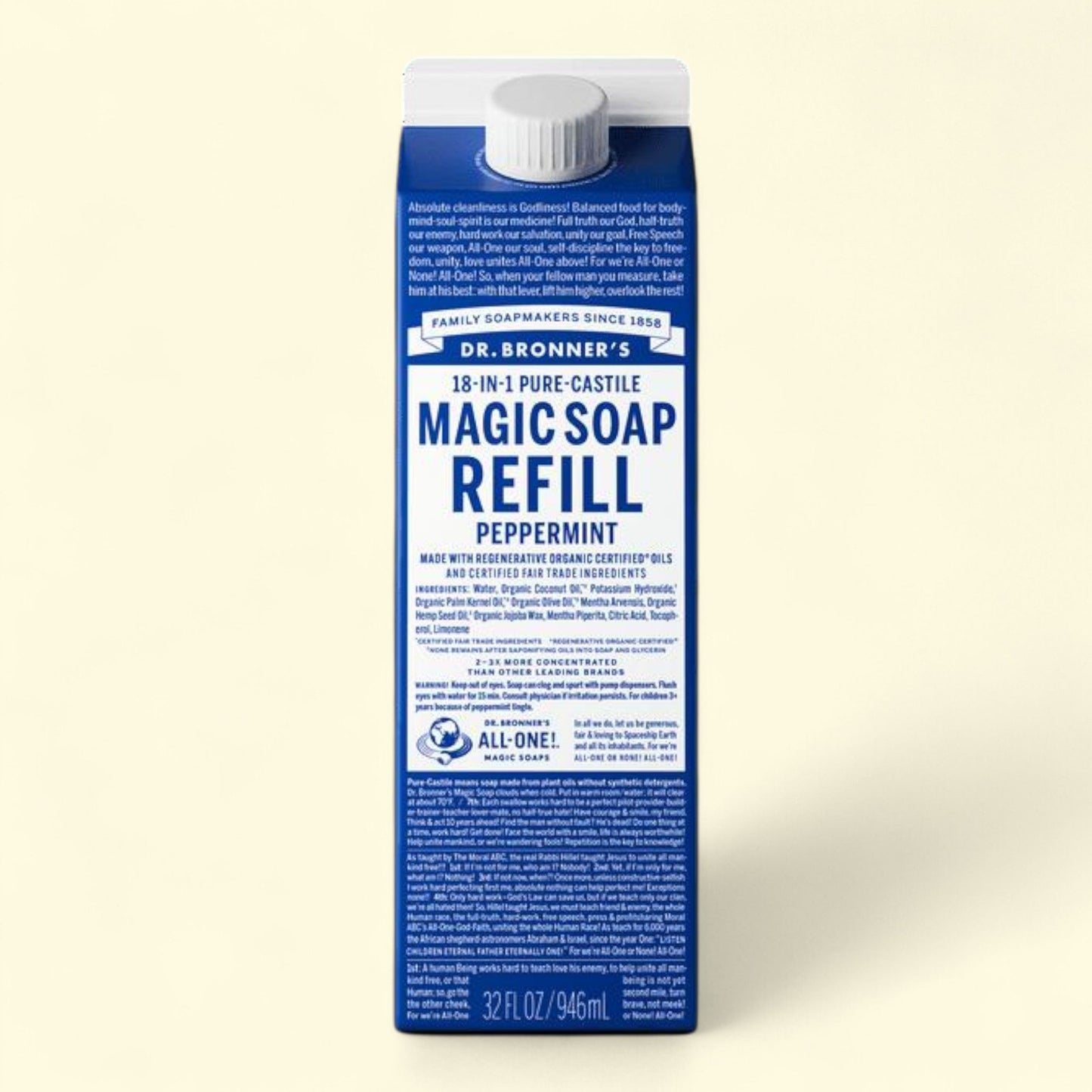 Dr. Bronner's Magic Soap, Peppermint, 32 oz