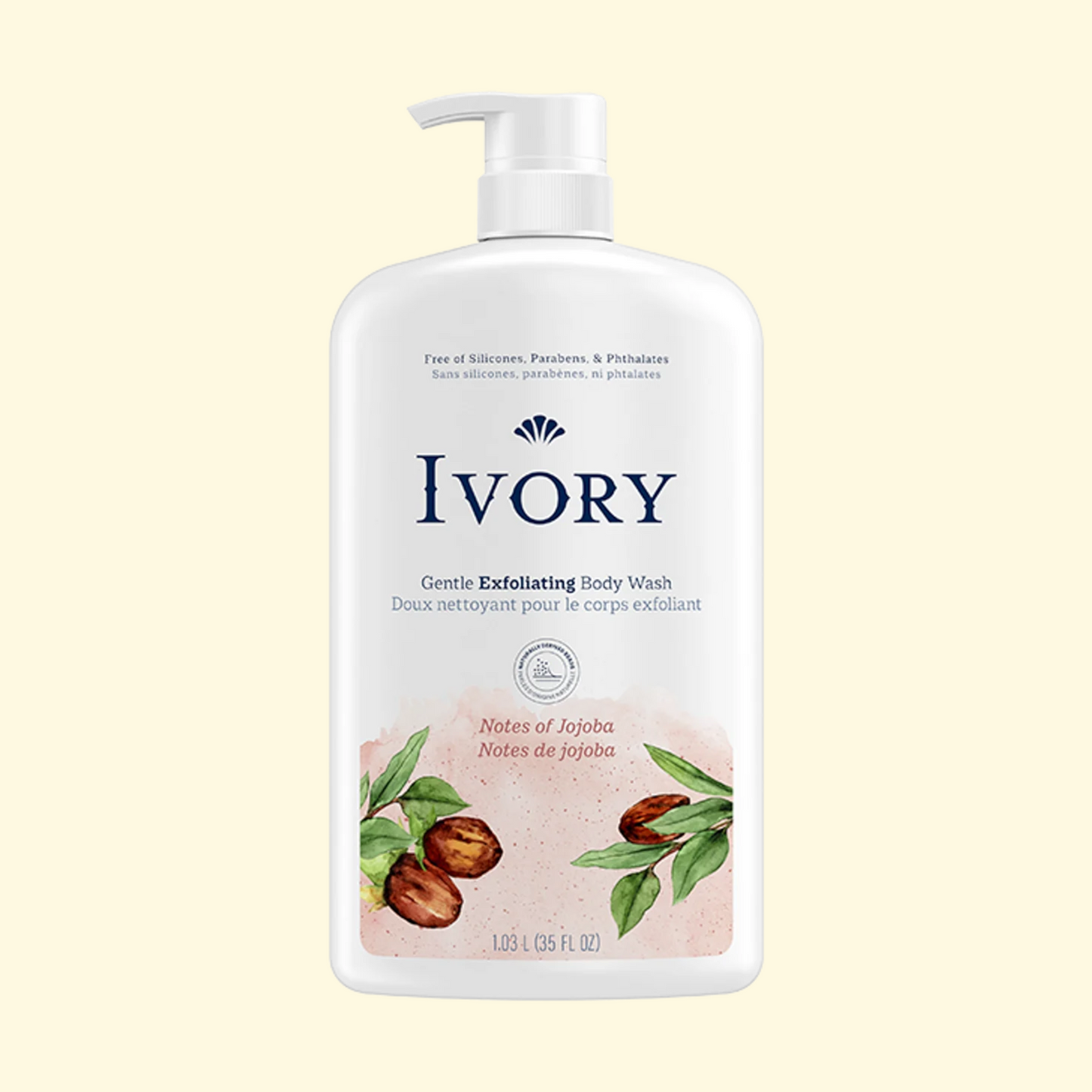 Ivory Gentle Exfoliating Body Wash, 35oz
