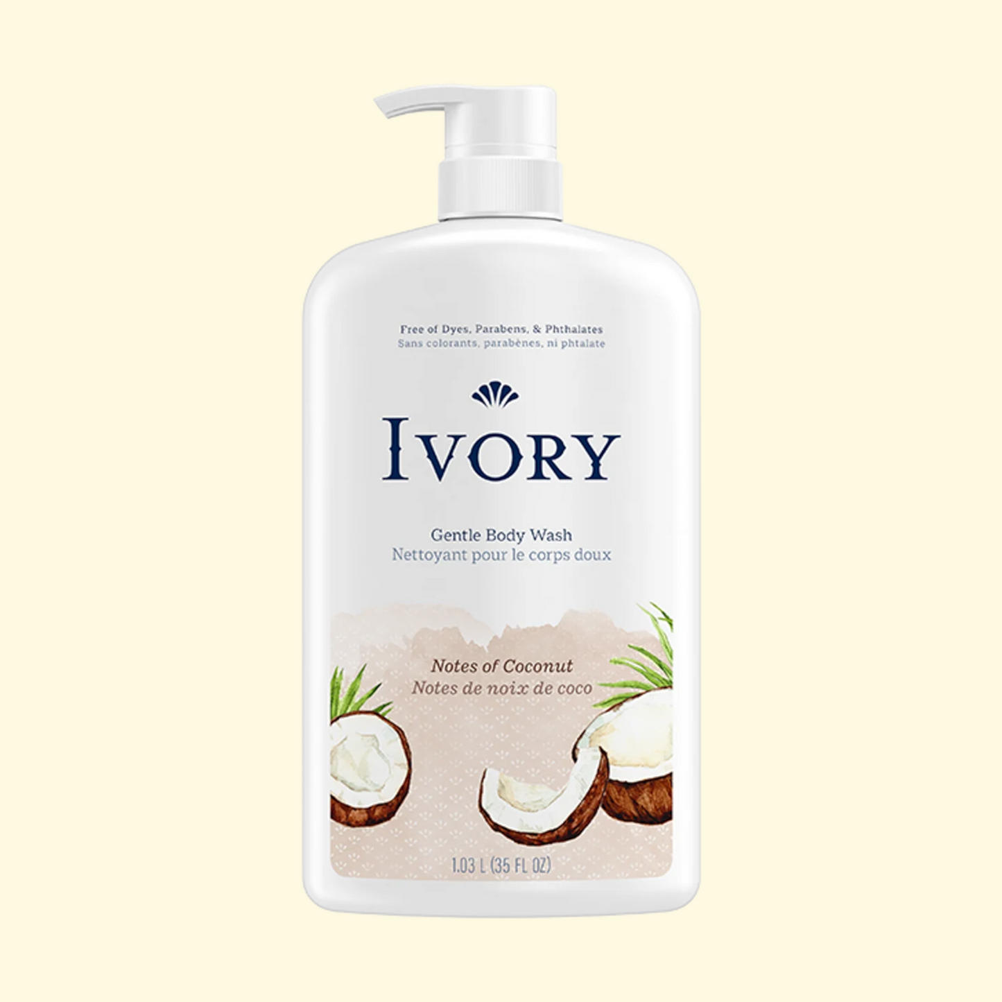 Ivory Body Wash, Coconut Scent, 35 fl oz
