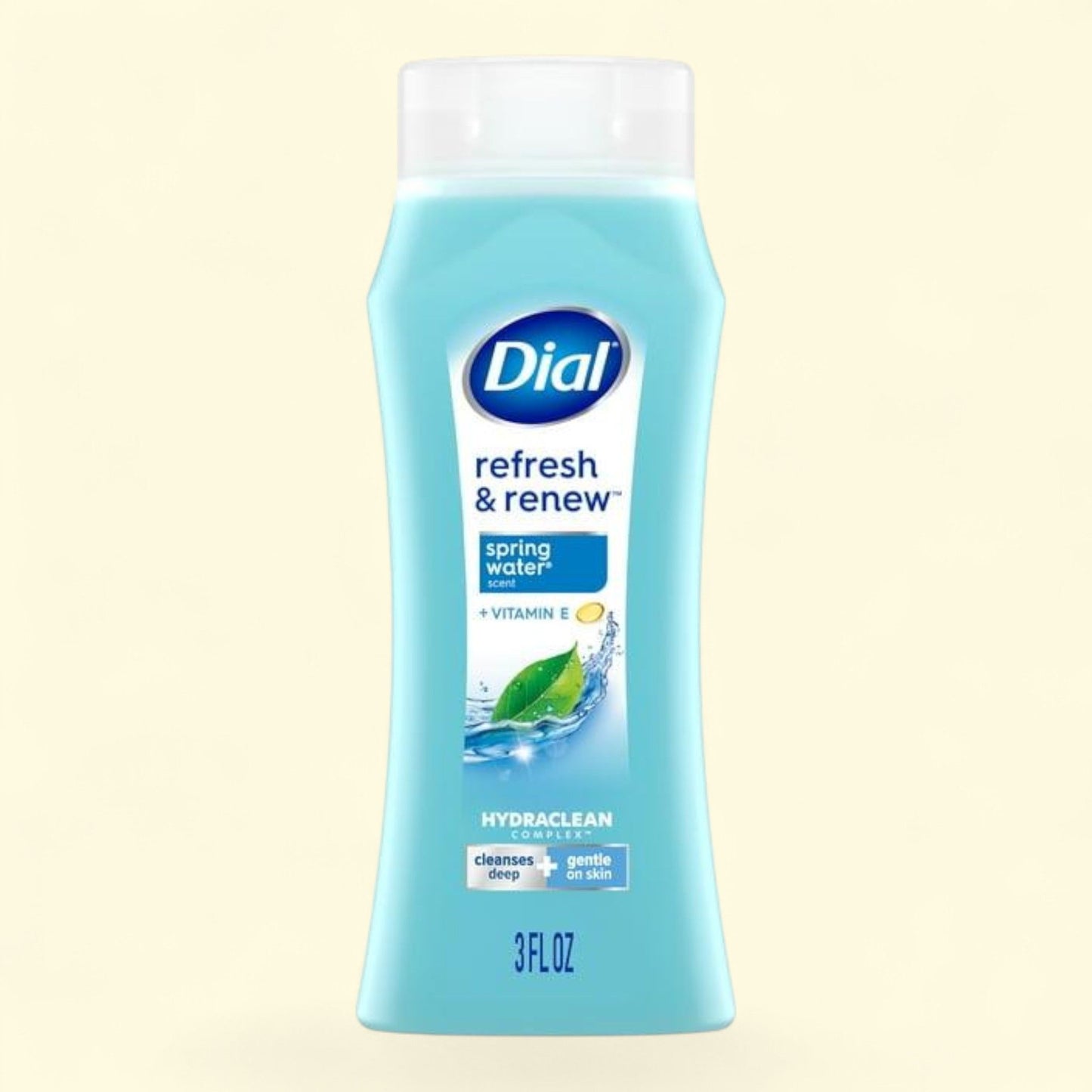 Dial Body Wash, Refresh & Renew Spring Water, 3 fl oz