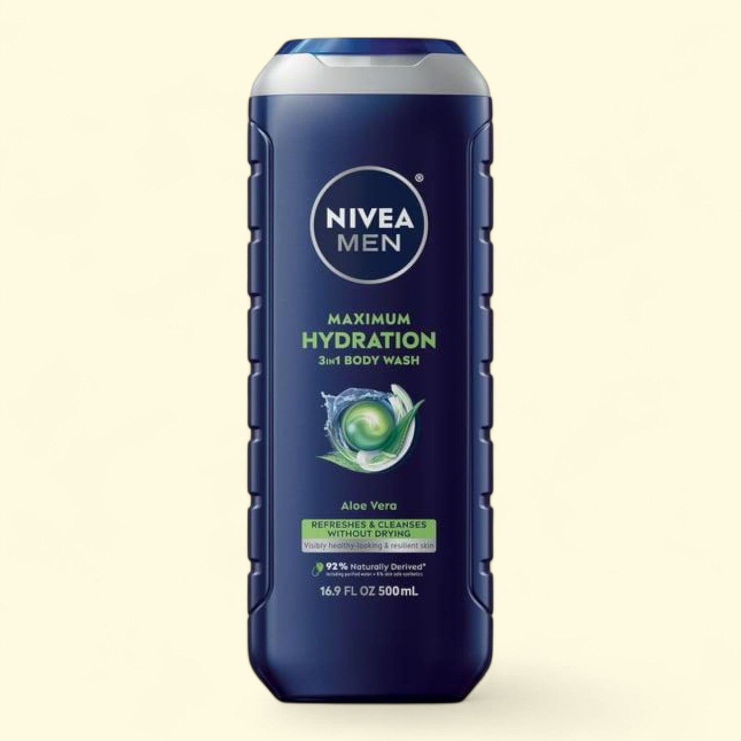 NIVEA MEN Maximum Hydration 3-in-1 Men's Body Wash, 16.9 fl oz