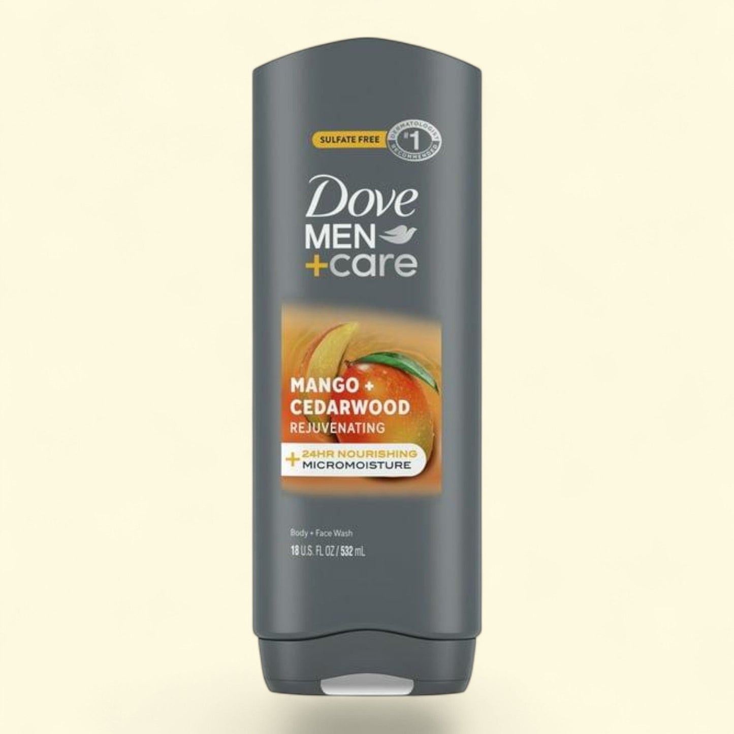 Dove Men+Care Face & Body Wash, Nourishing Mango & Cedarwood, 18 oz