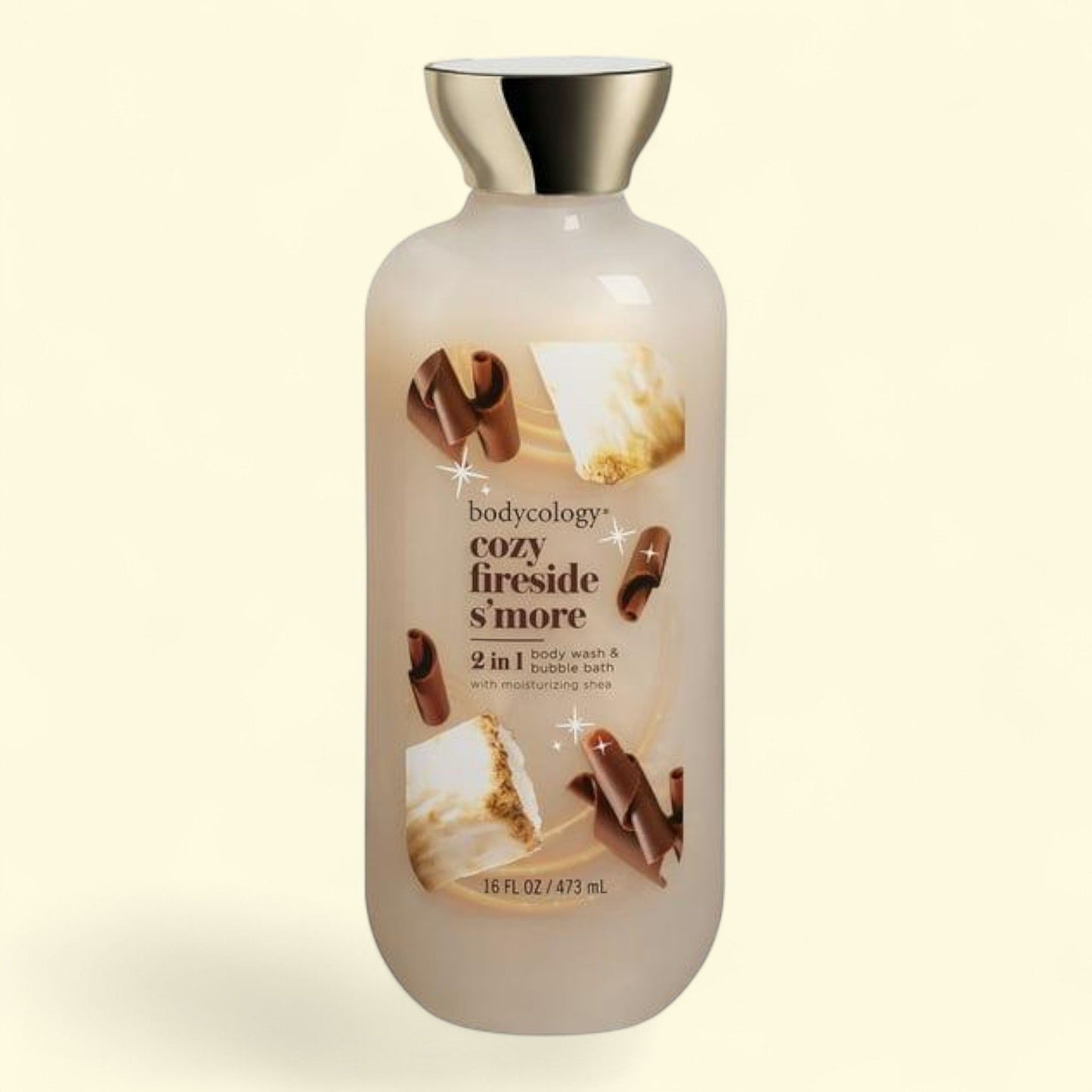 Bodycology Body Wash & Bubble Bath, Cozy Fireside S'more, 16 oz