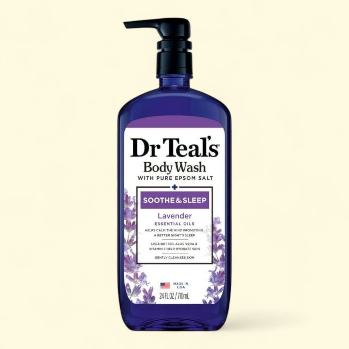 Dr Teal's Body Wash, Soothe & Sleep with Lavender, 24 fl oz