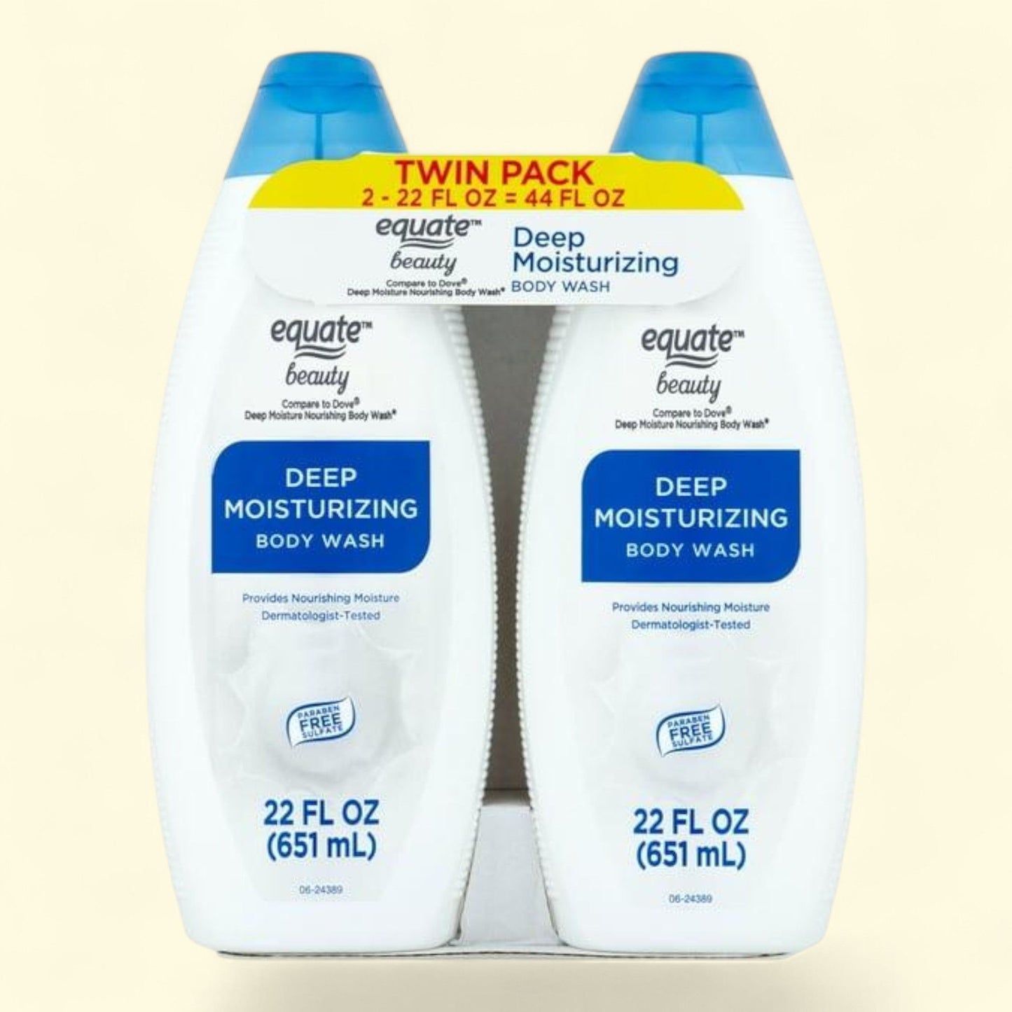 Equate Body Wash, 22 fl oz (2 Count)