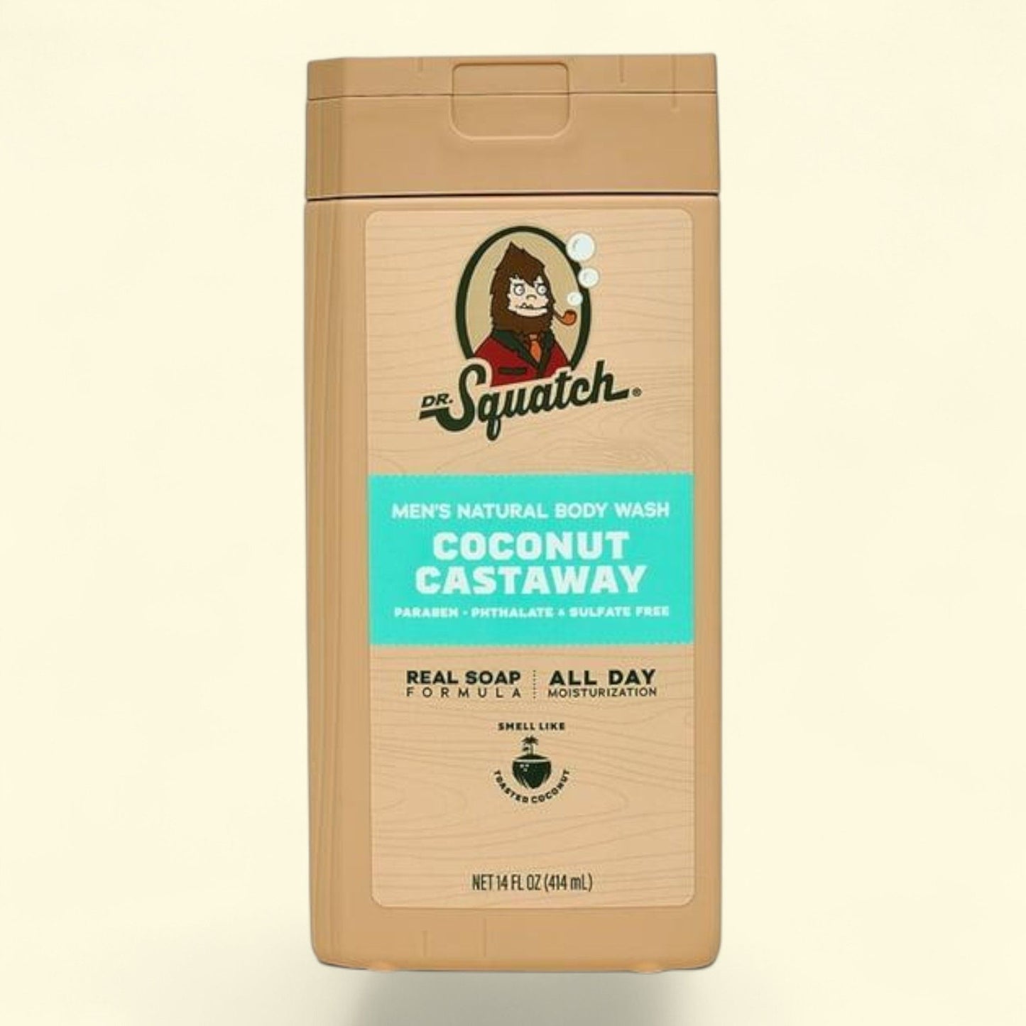 Dr. Squatch Coconut Castaway Body Wash, 14 fl oz
