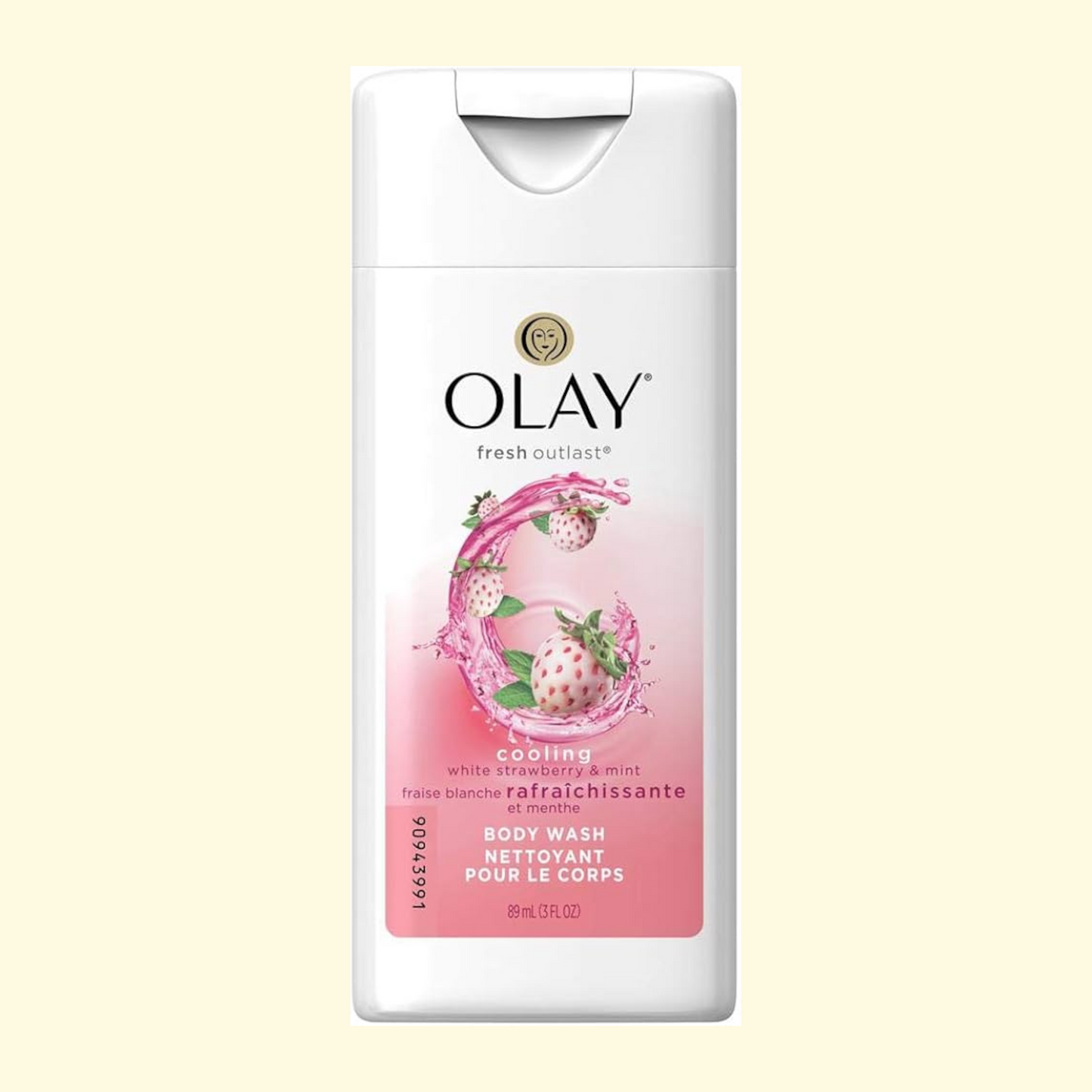 Olay Fresh Outlast Body Wash, White Strawberry & Mint, 3 fl oz